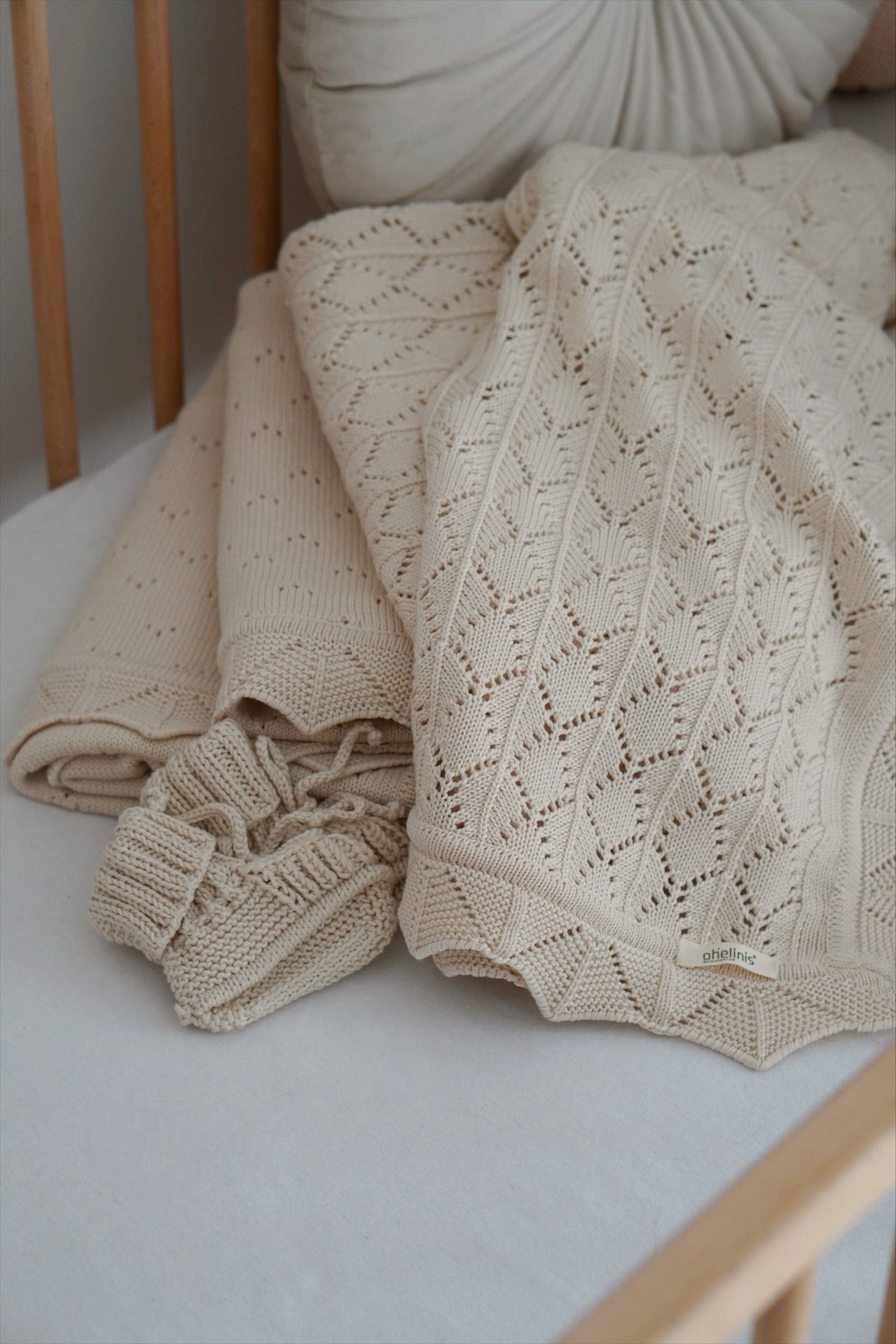 Babydecke "Diamond Weave" aus 100% Baumwolle