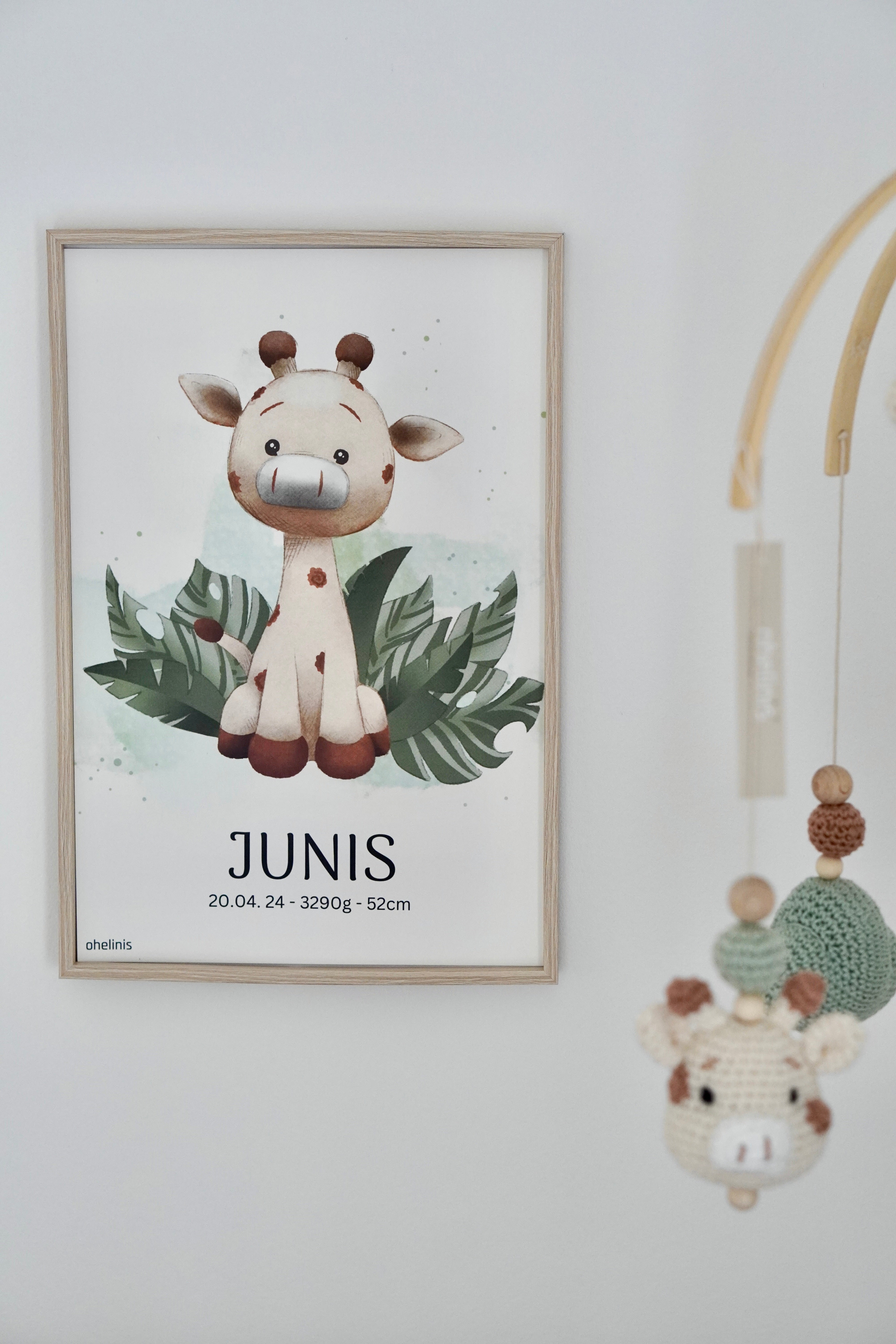 Poster "GIRAFFI SAFARI"