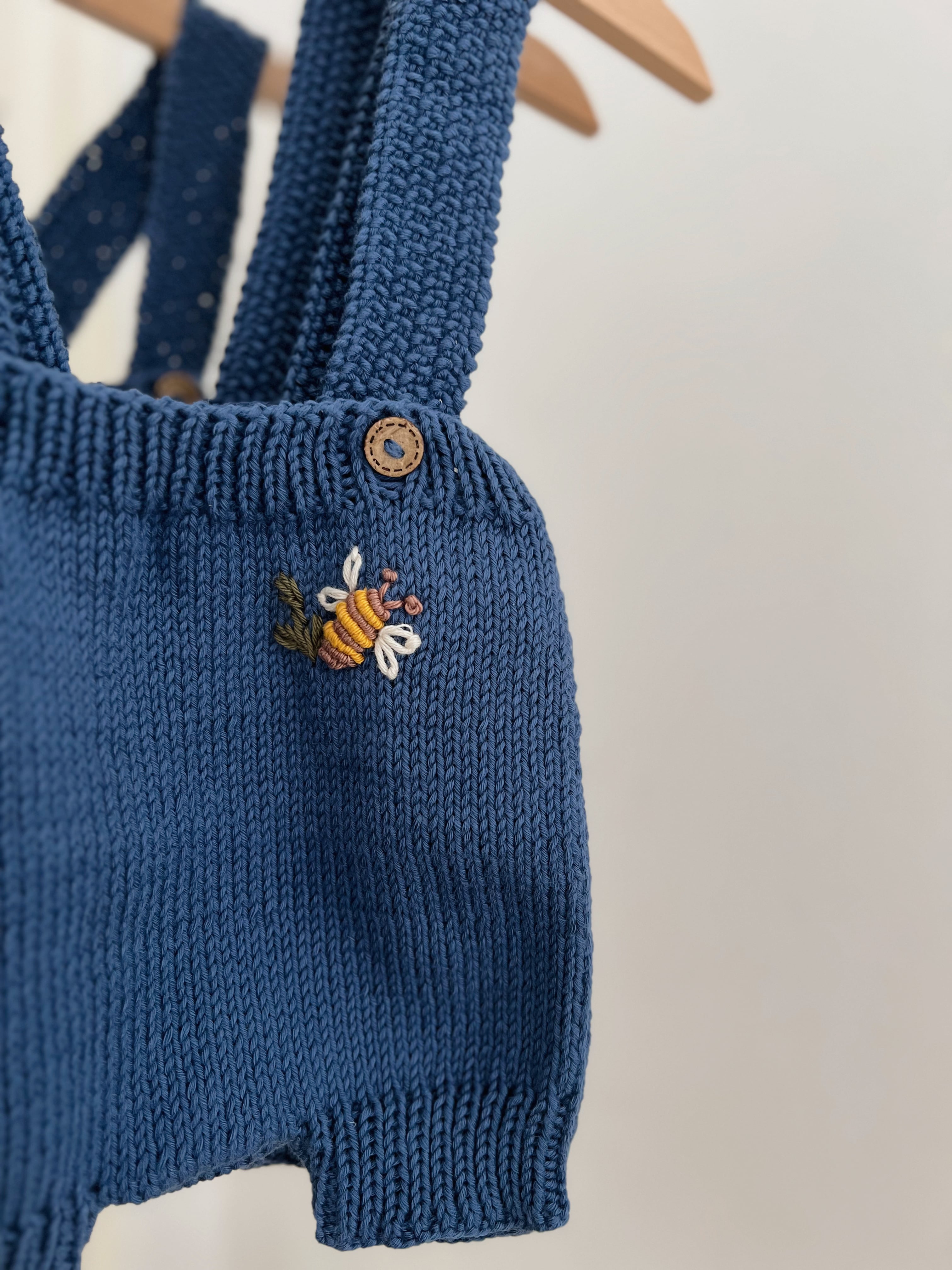 Strick Jumpsuit "WALLY" Marineblau