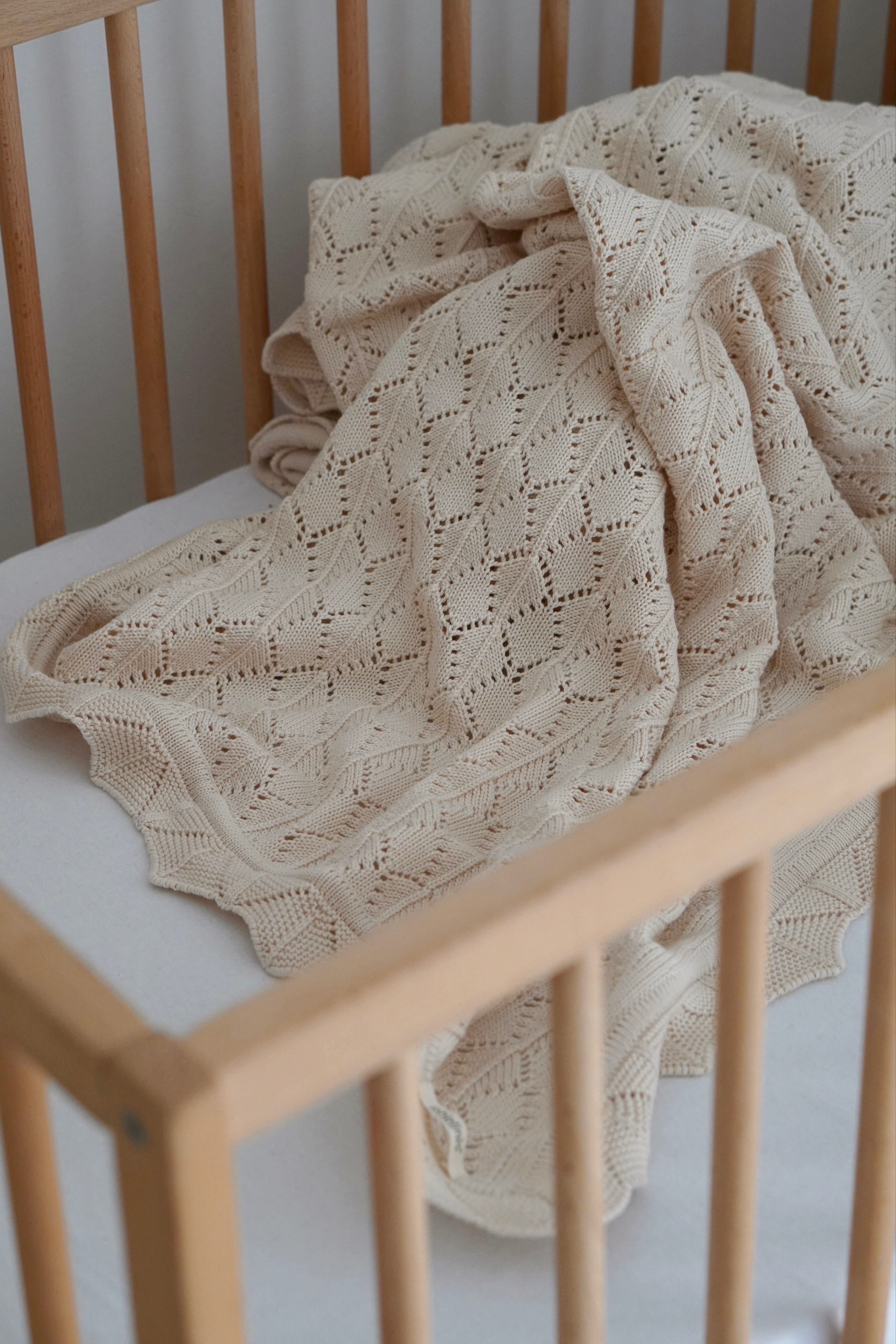 Baby blanket "Diamond Weave" made of 100% cotton