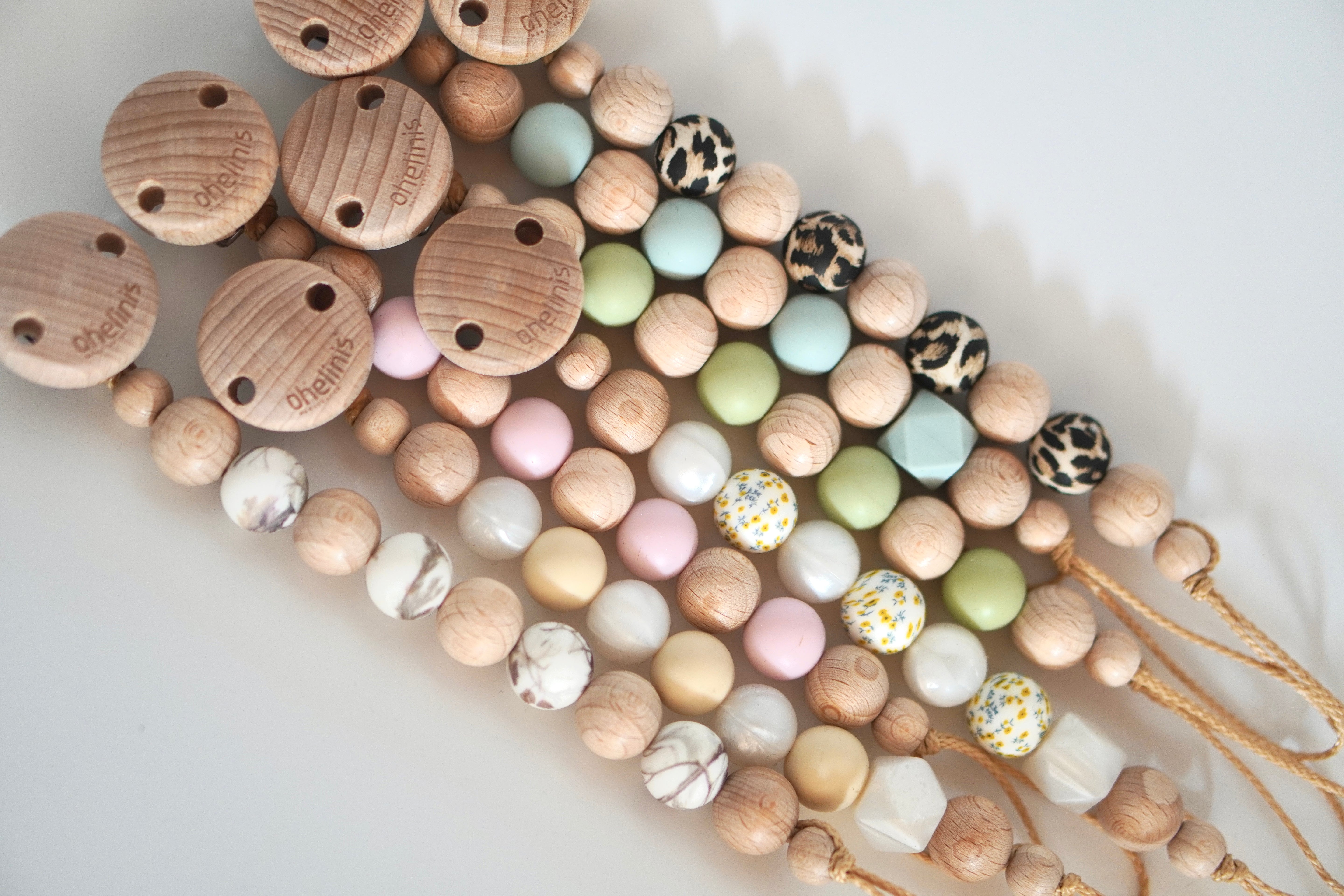 Schnullerkette aus Holz & Silikon
