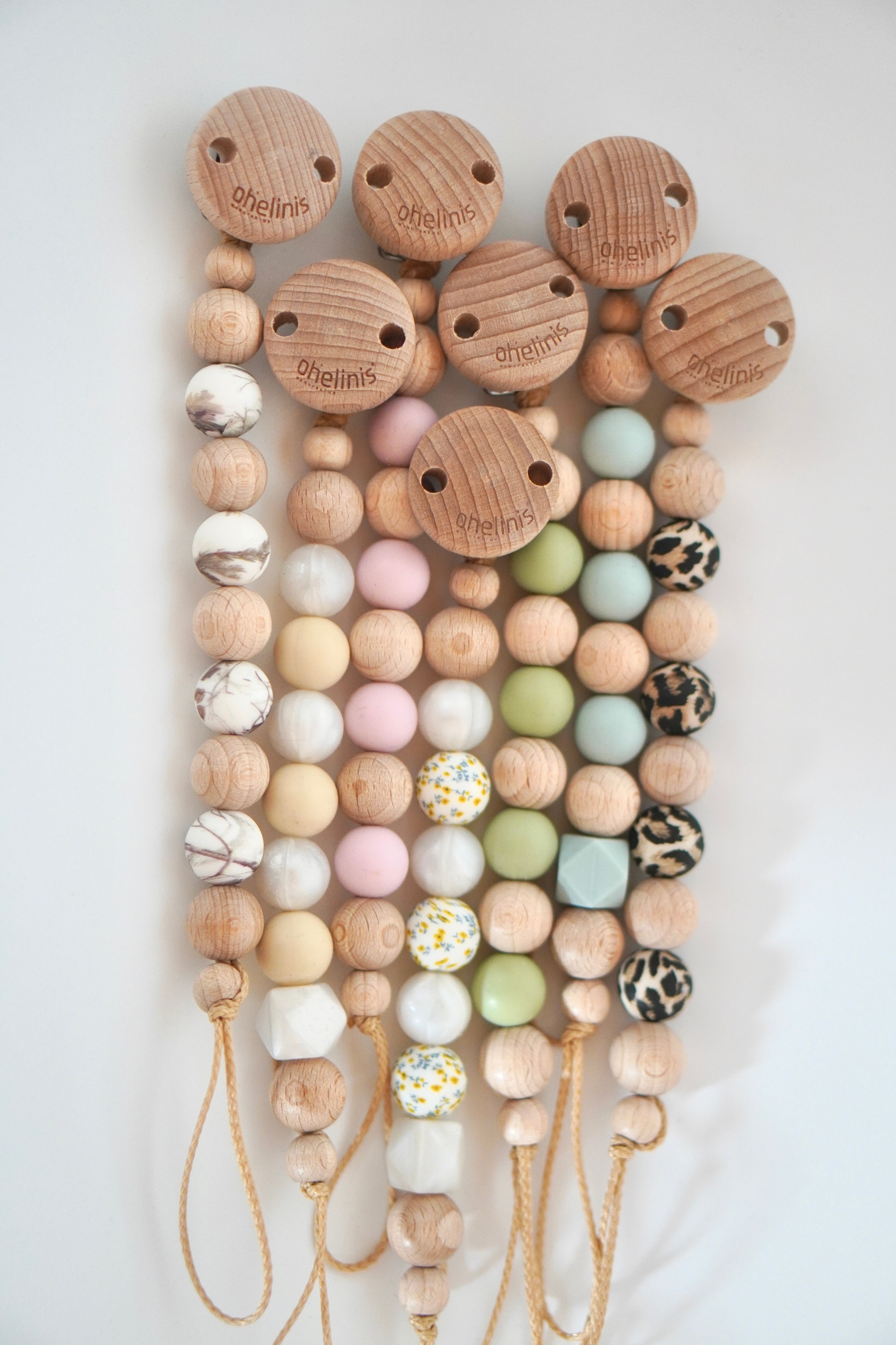 Schnullerkette aus Holz & Silikon