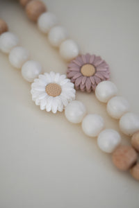 Schnullerkette aus Silikon & Holz "Camille"