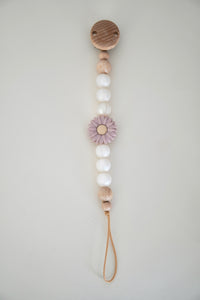 Schnullerkette aus Silikon & Holz "Camille"