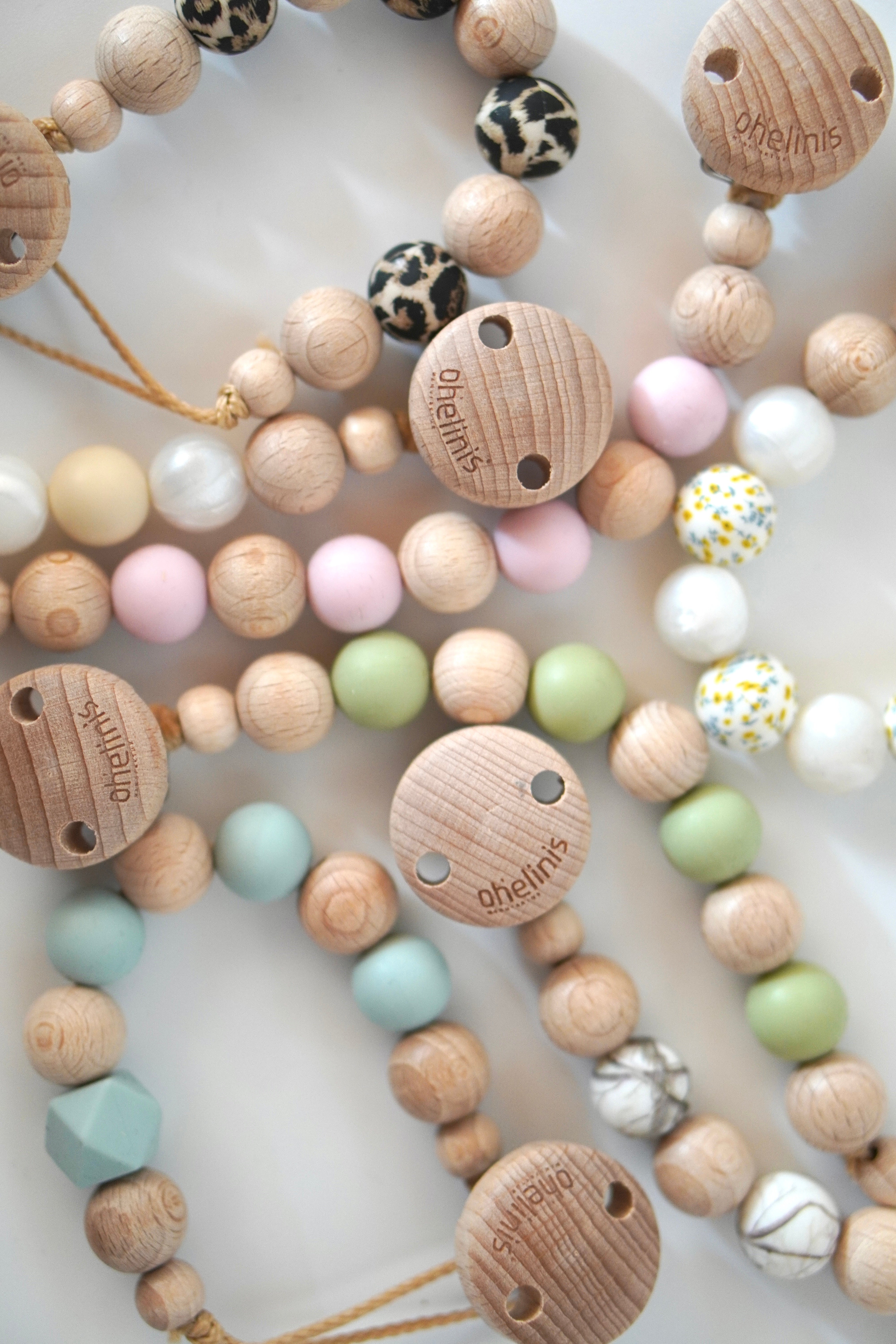 Schnullerkette aus Holz & Silikon