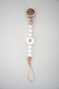 Schnullerkette aus Silikon & Holz "Camille"
