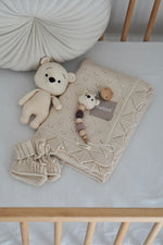 Load image into Gallery viewer, Babydecke &quot;PEARL&quot; aus 100% Baumwolle
