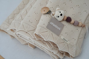 Babydecke "PEARL" aus 100% Baumwolle