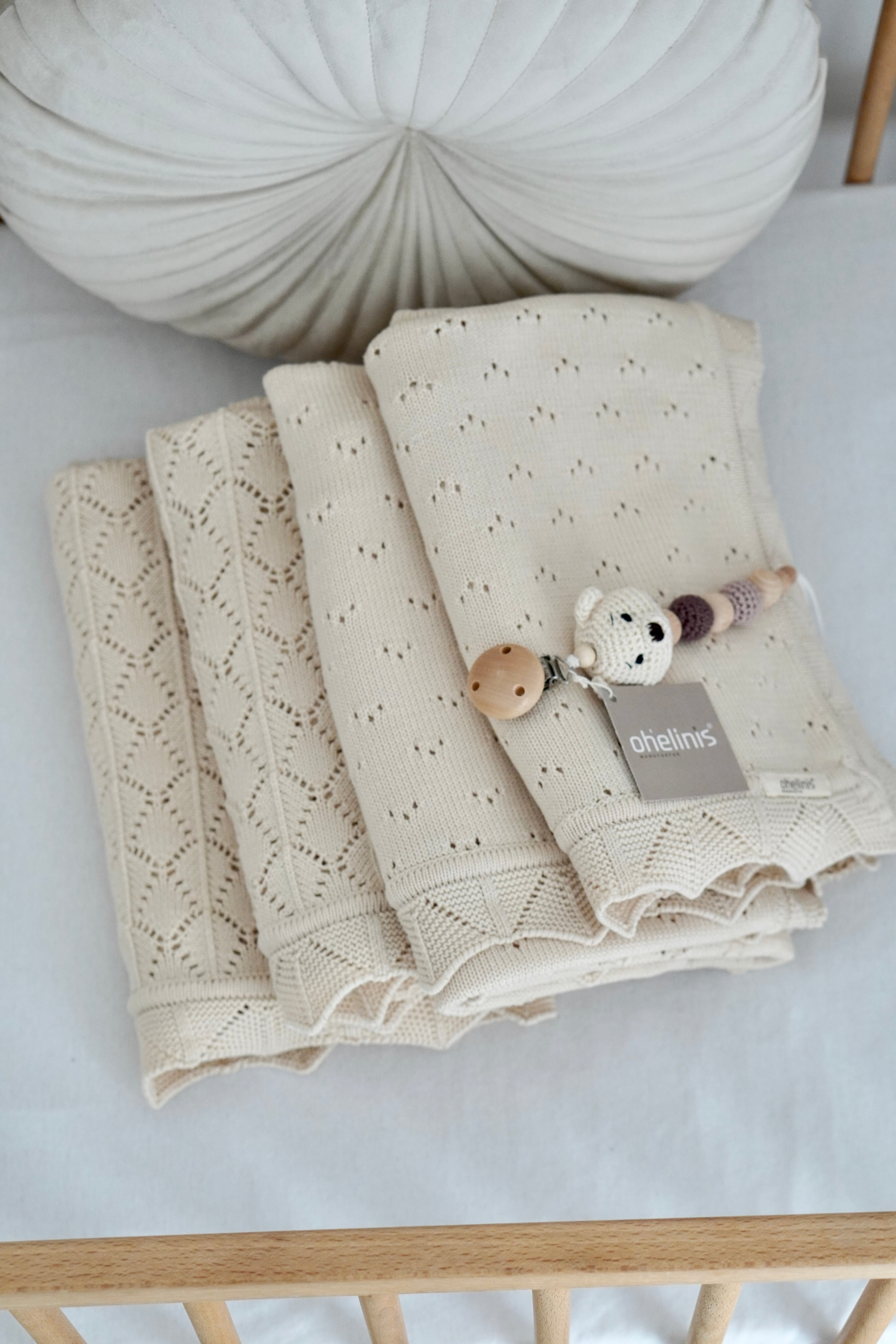 Babydecke "PEARL" aus 100% Baumwolle