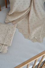 Load image into Gallery viewer, Babydecke &quot;PEARL&quot; aus 100% Baumwolle
