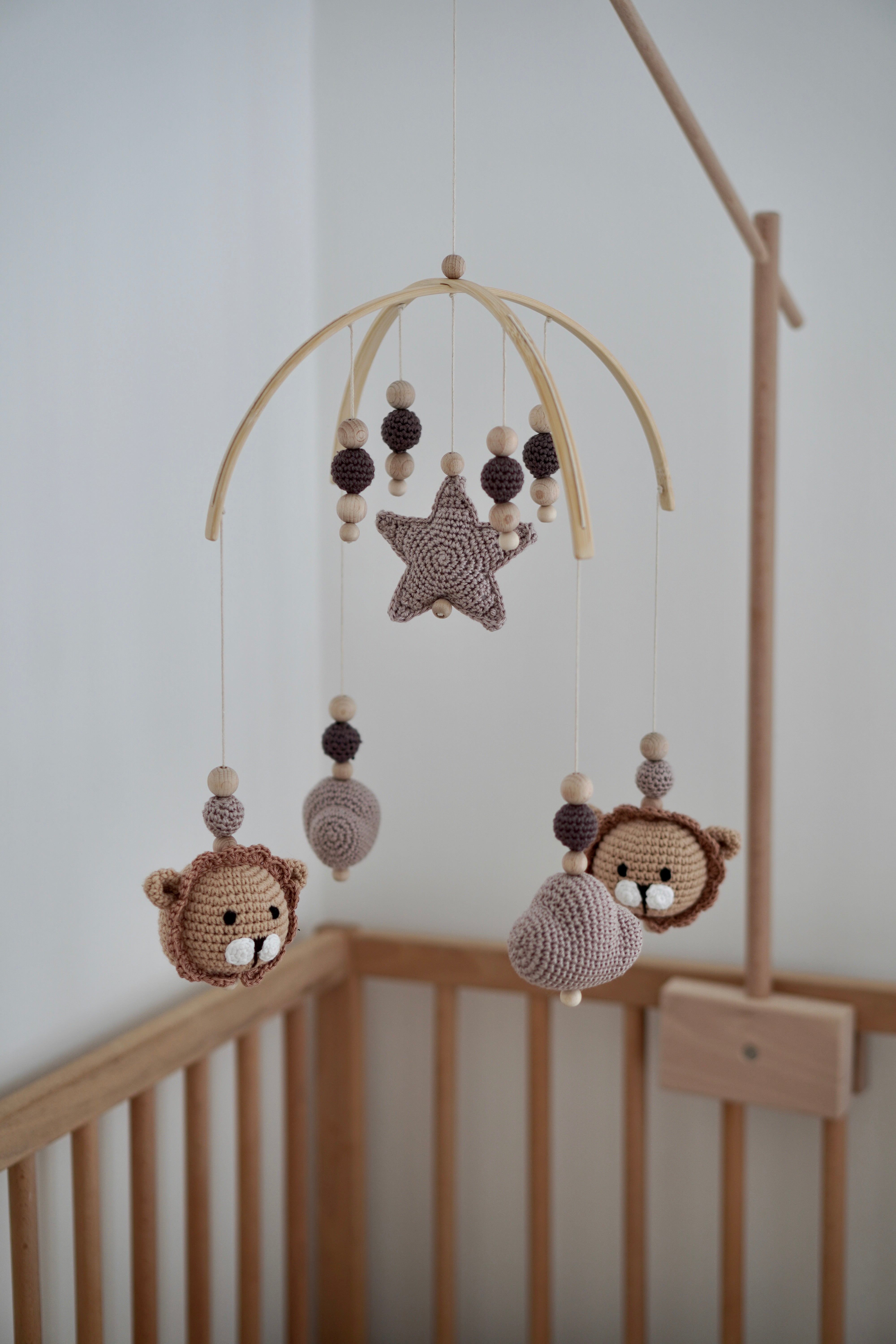 Baby Mobile bow "LION NATURE"