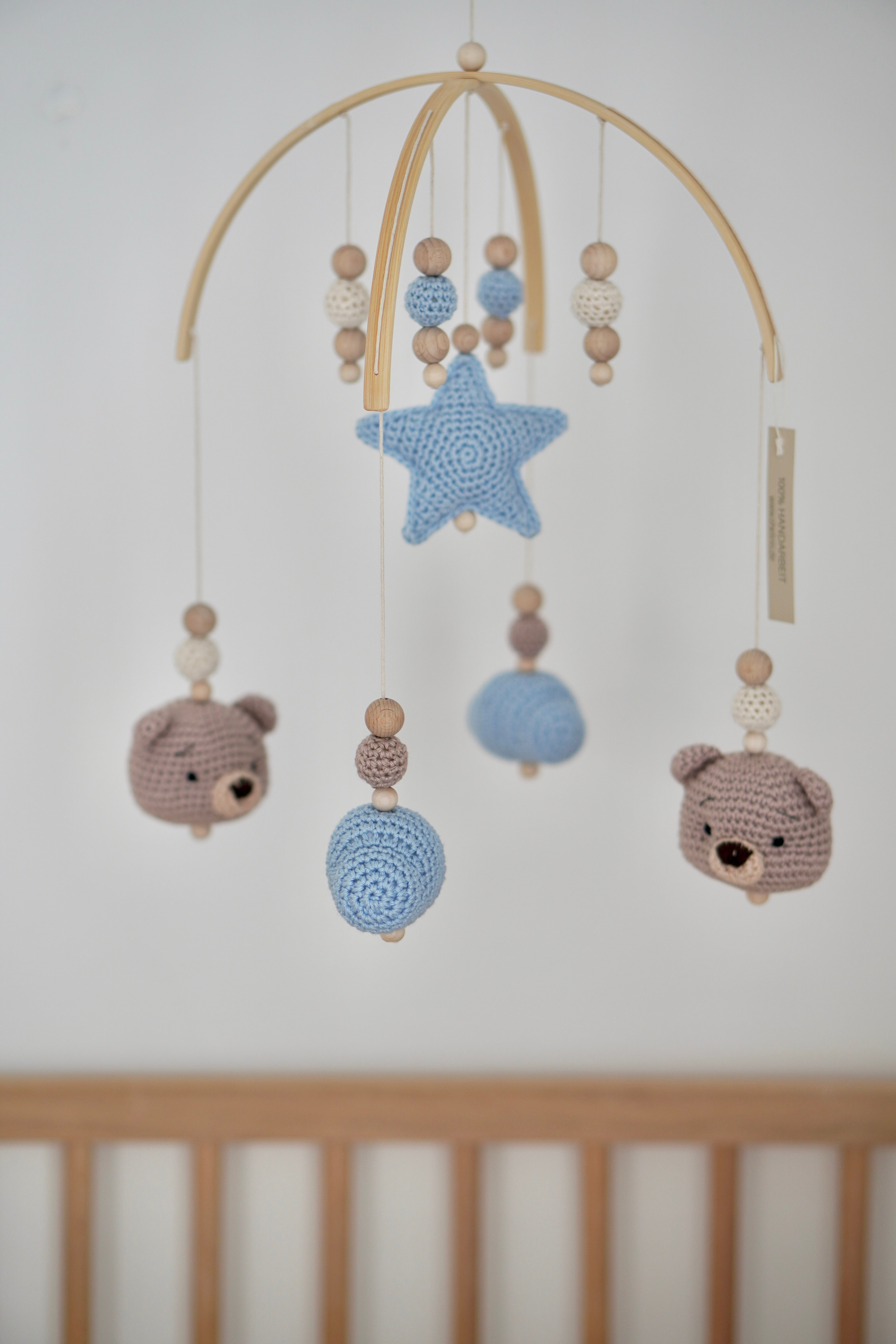 Baby Mobile bogen "TED OASIS" aus Holz handgefertigt
