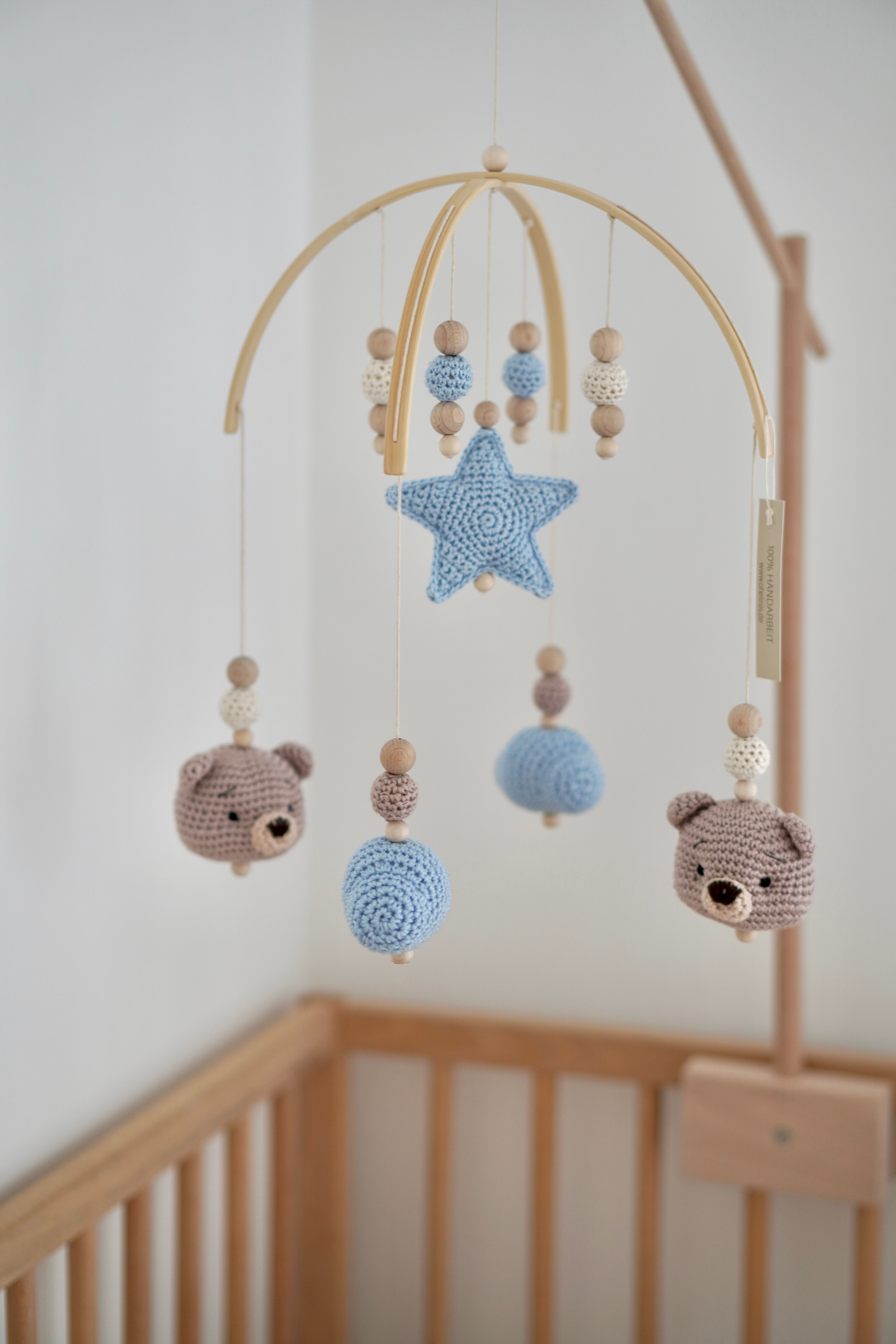 Baby Mobile bogen "TED OASIS" aus Holz handgefertigt