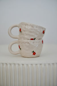 Mum cup "BEAUTIFUL MOMMY - FLOWER"