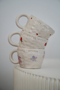 Mum cup "BEAUTIFUL MOMMY - FLOWER"