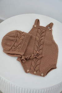 Premium Vintage Strickstrampler "LORA"