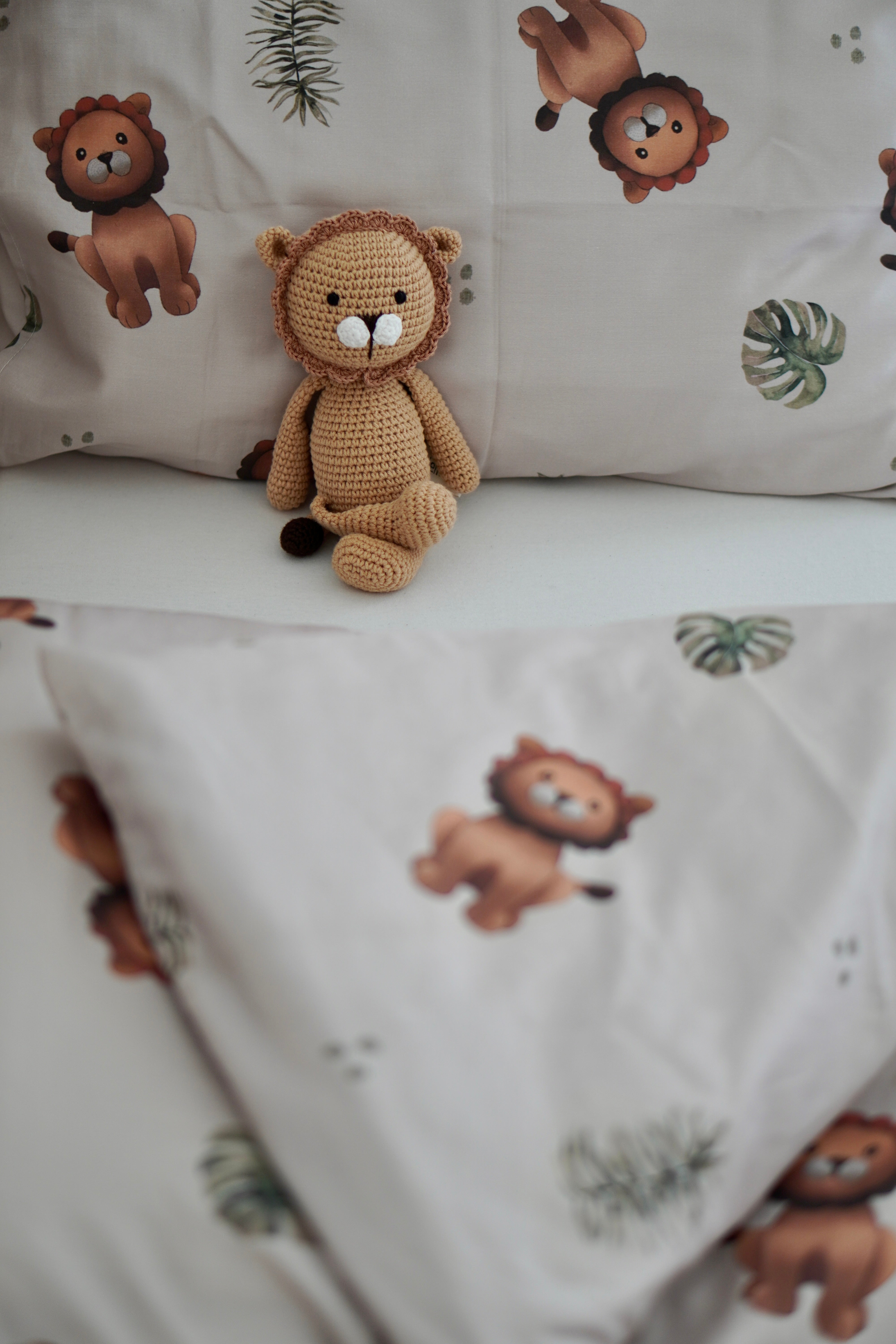 ohelinis satin cotton bedding set "LION" - lion motifs