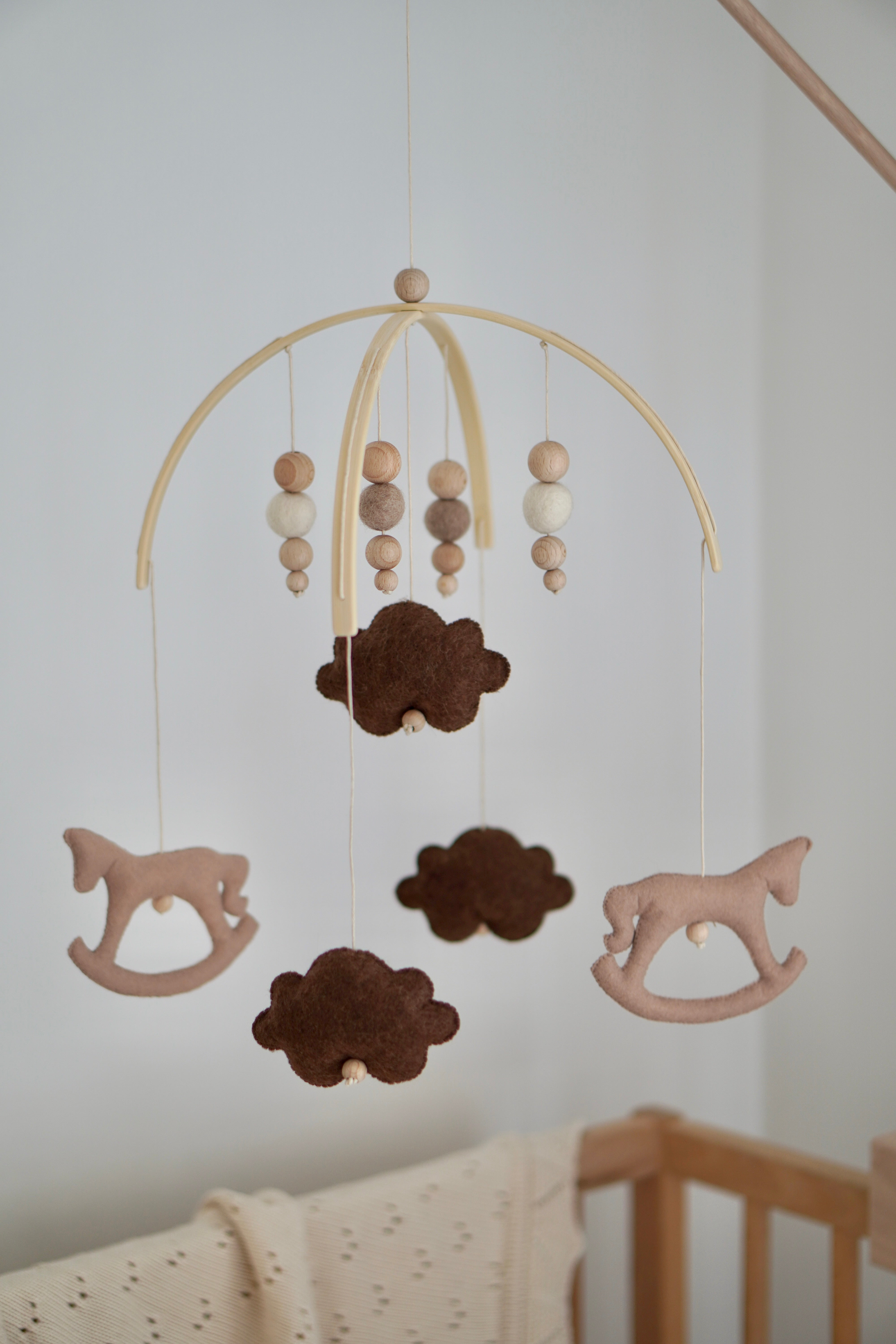 Baby Mobile aus Filz - handgefertigt "HORSE"