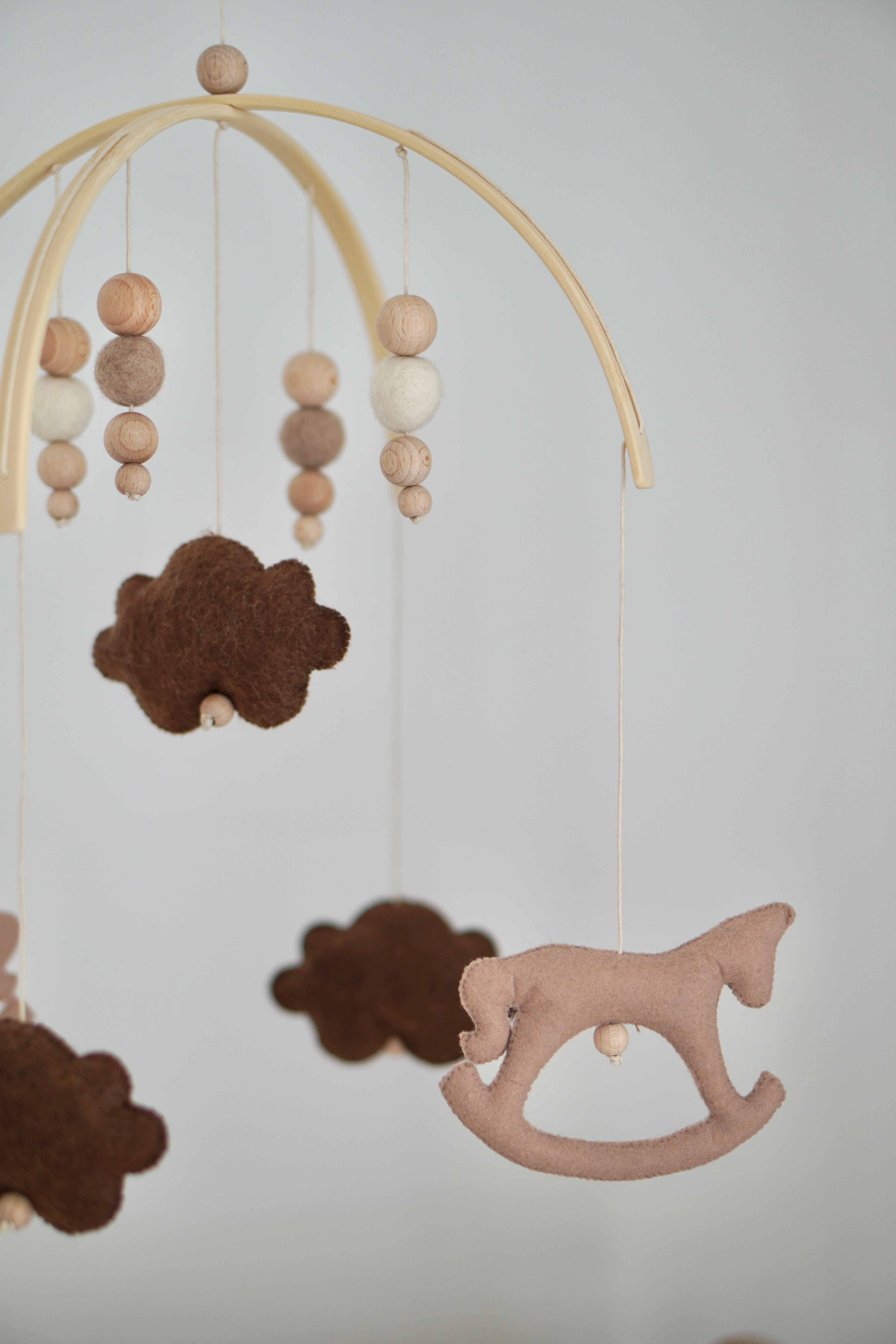 Baby Mobile aus Filz - handgefertigt "HORSE"