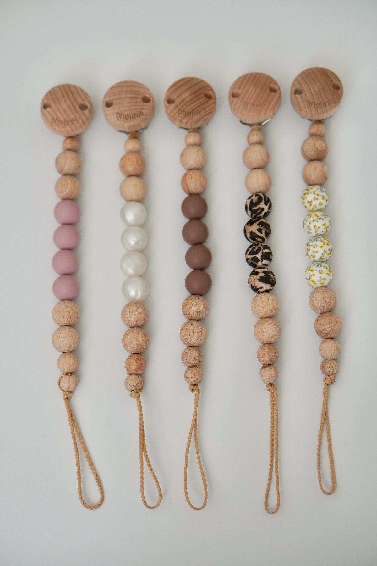 Schnullerkette aus Holz & Silikon