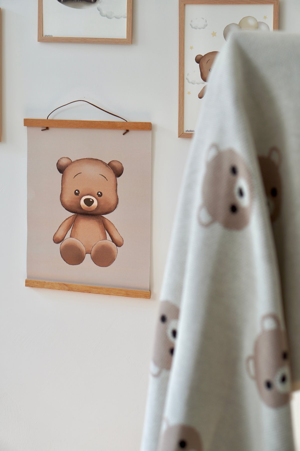 Honey Bear - Babydecke mit Bärenmotiv