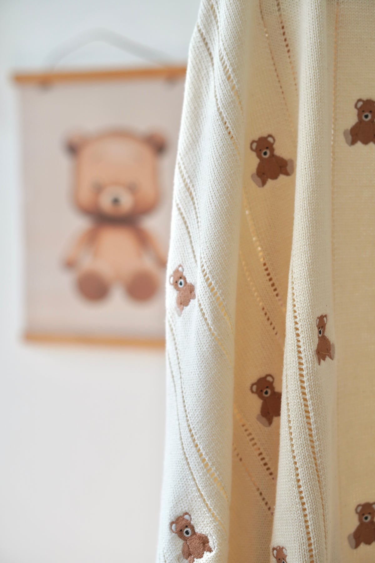 Teddy Hugs - Babydecke aus 100% Baumwolle