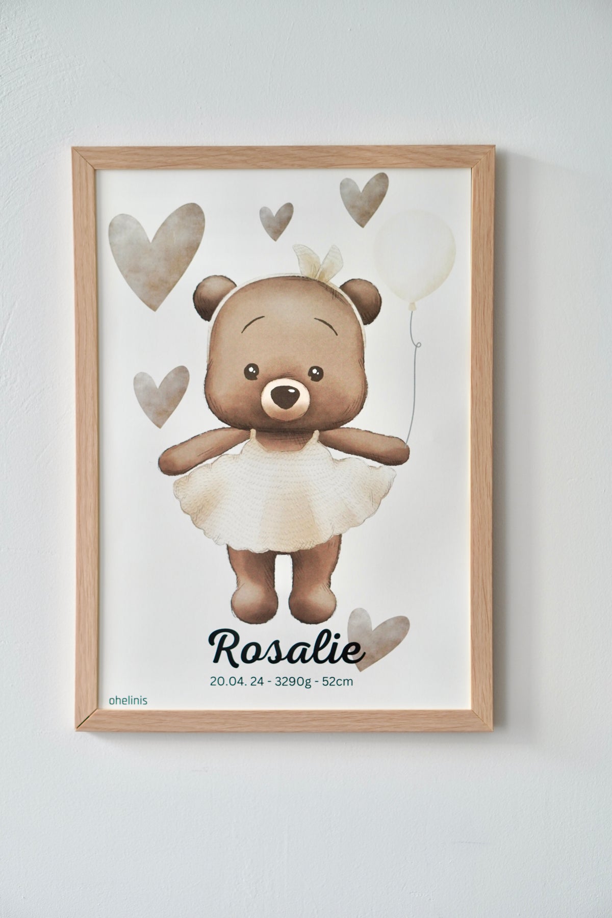 Personalisierte Poster "TED ROMY HEART"