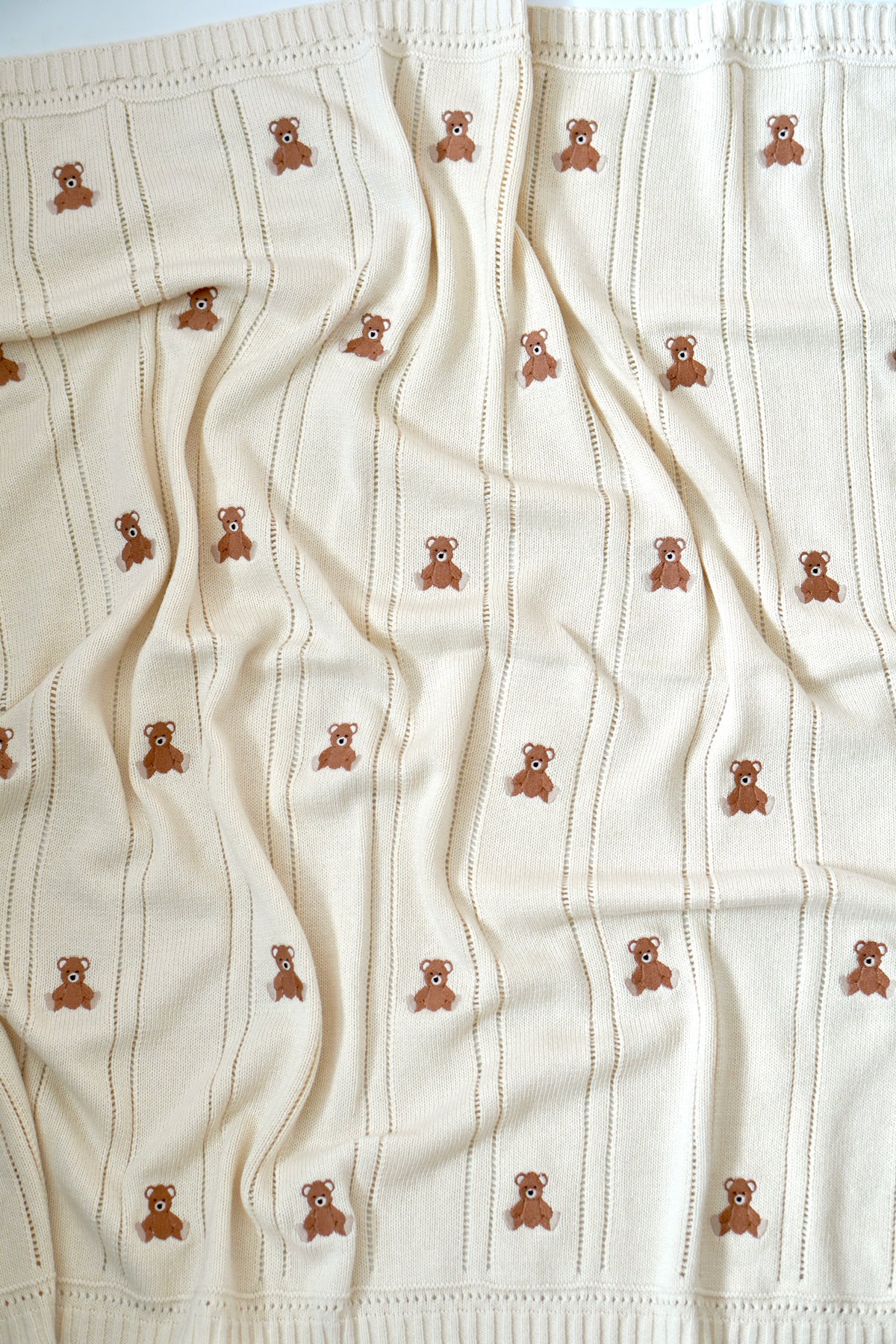 Teddy Hugs - Babydecke aus 100% Baumwolle