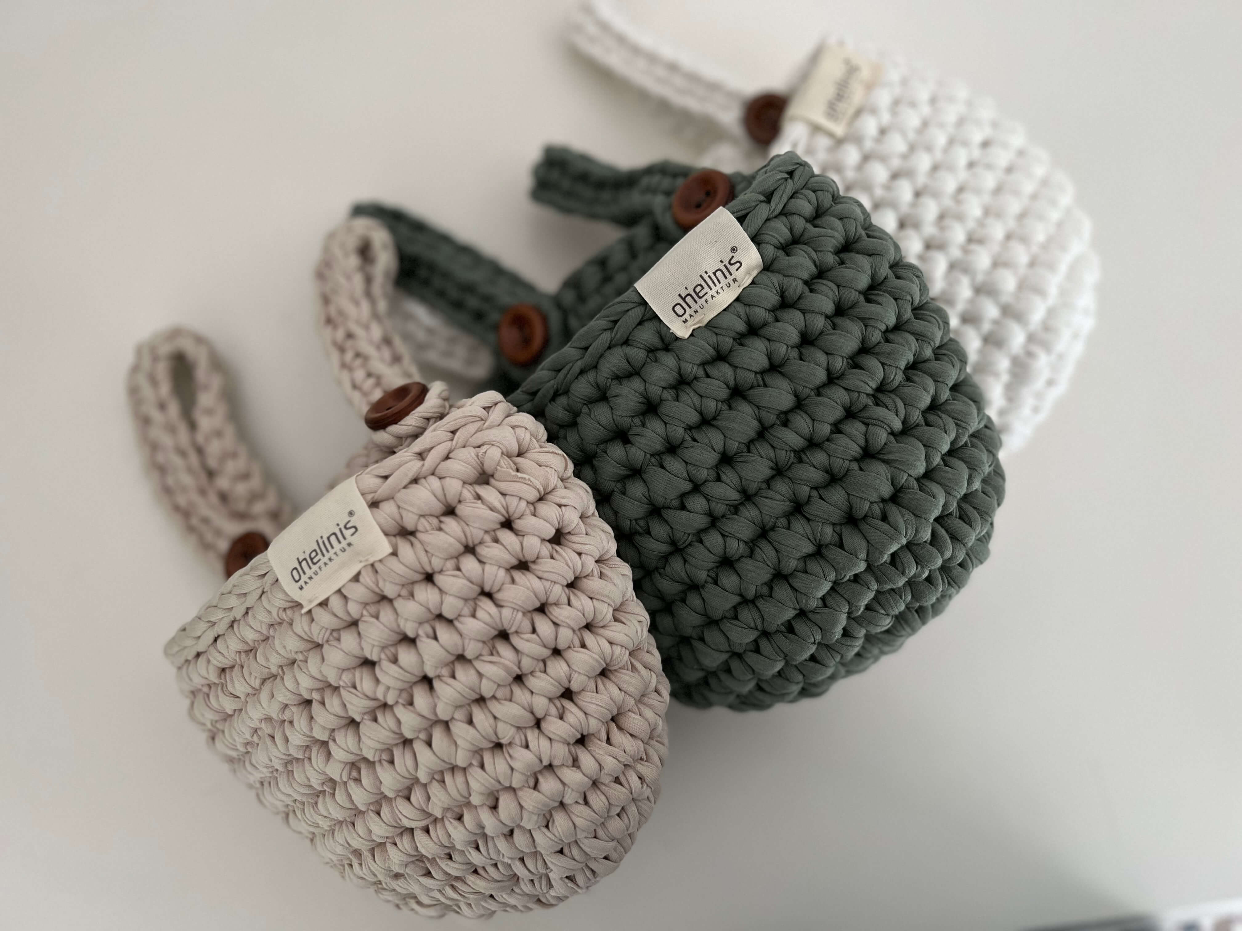 Bed utensil holder, storage basket "Cala" 