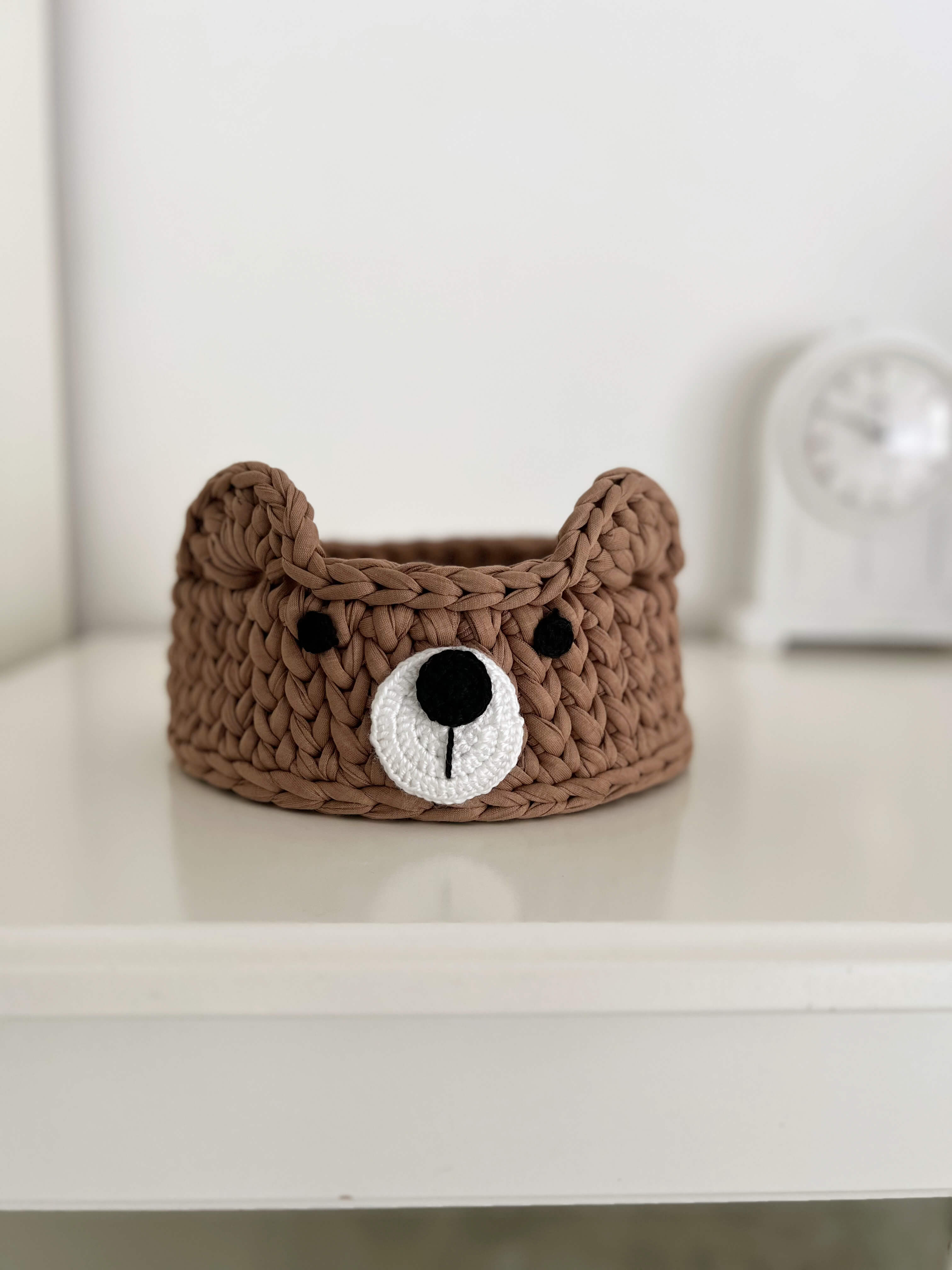 Crochet basket "TEDDY" organizer