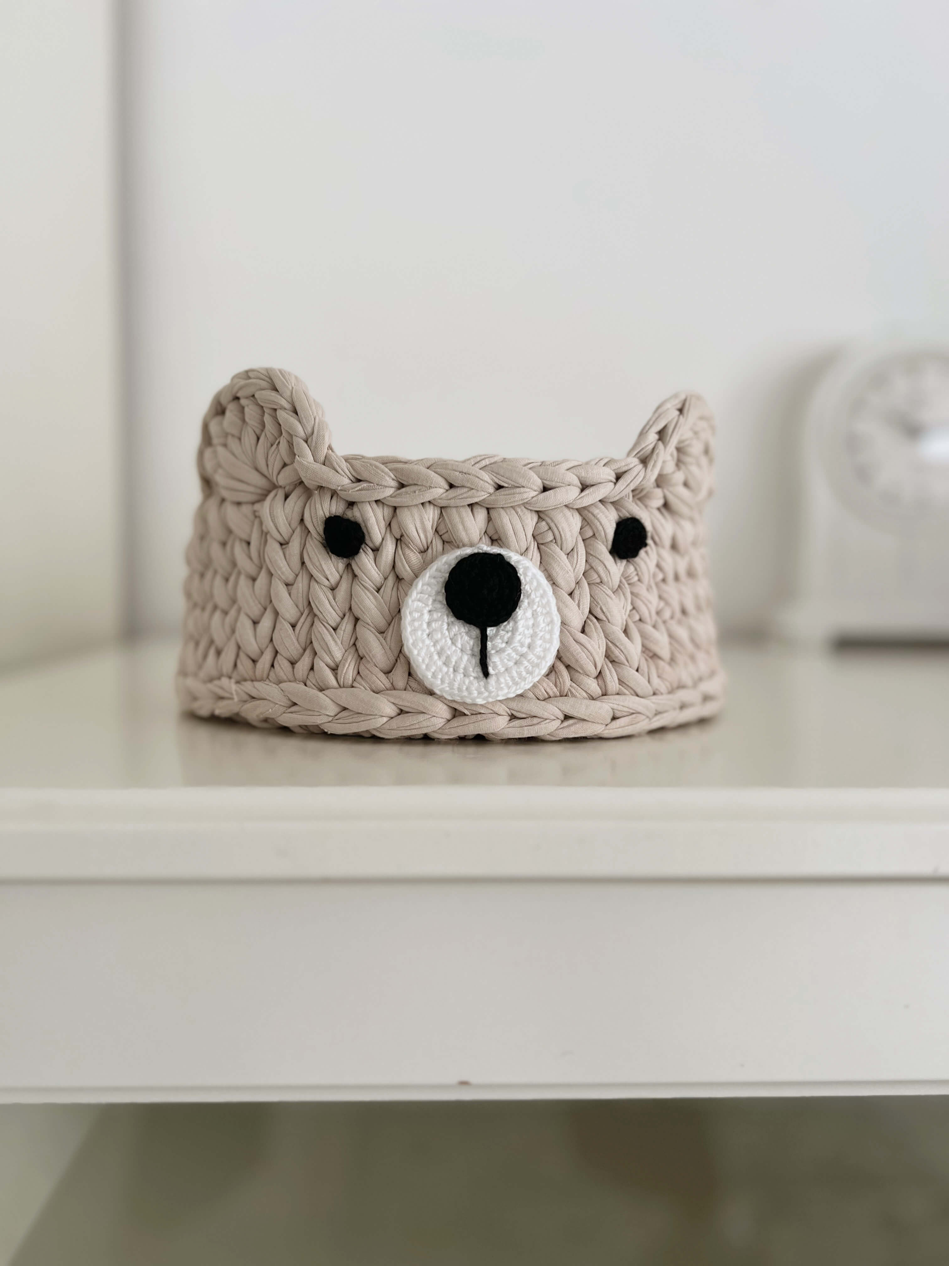 Crochet basket "TEDDY" organizer