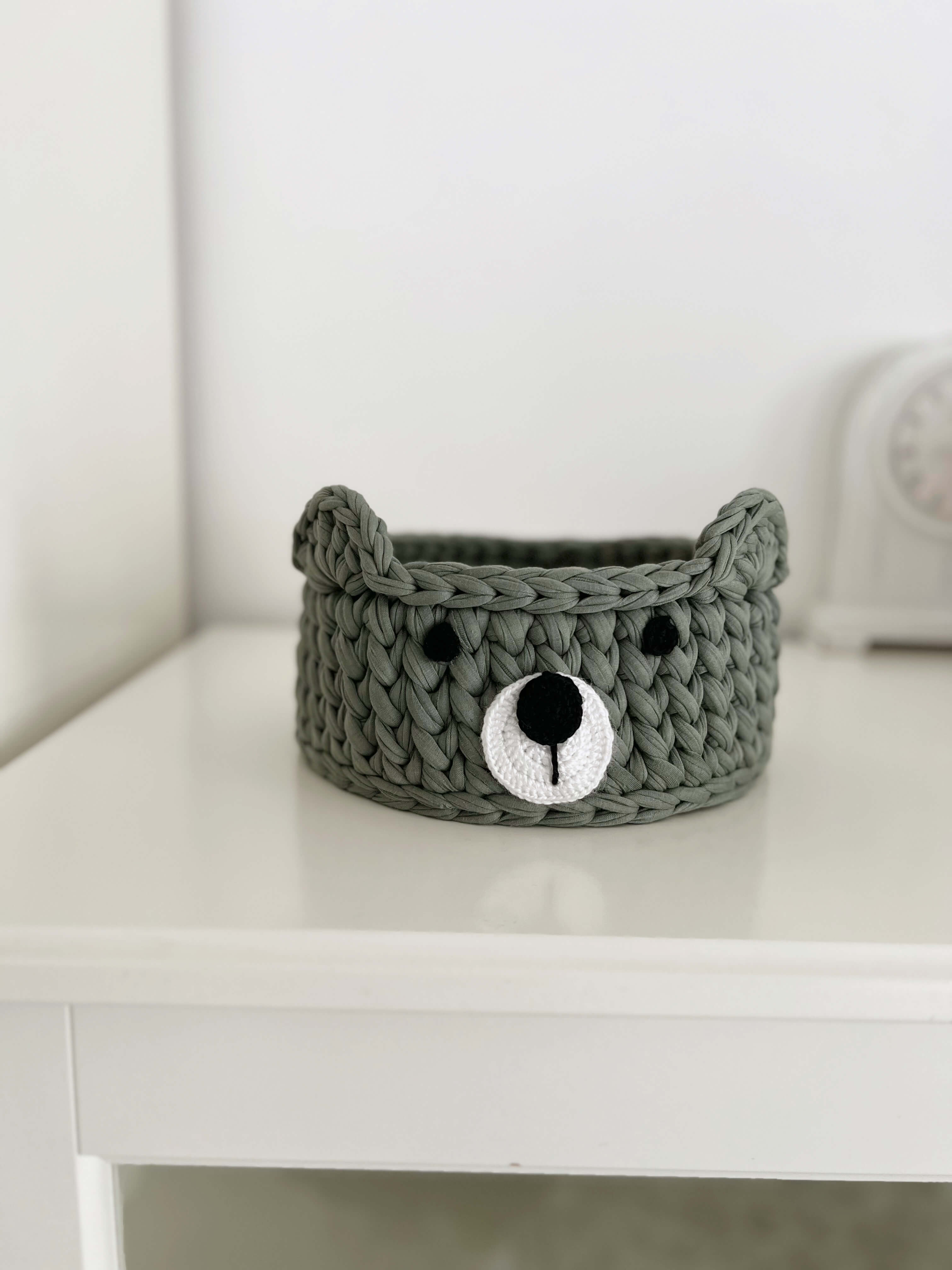 Crochet basket "TEDDY" organizer