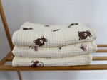 Load image into Gallery viewer, XL Premium Muslin Baby Blanket 4-ply &quot;TED&quot;
