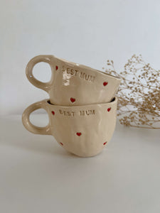 Mum cup "BEST MUM - HEART"