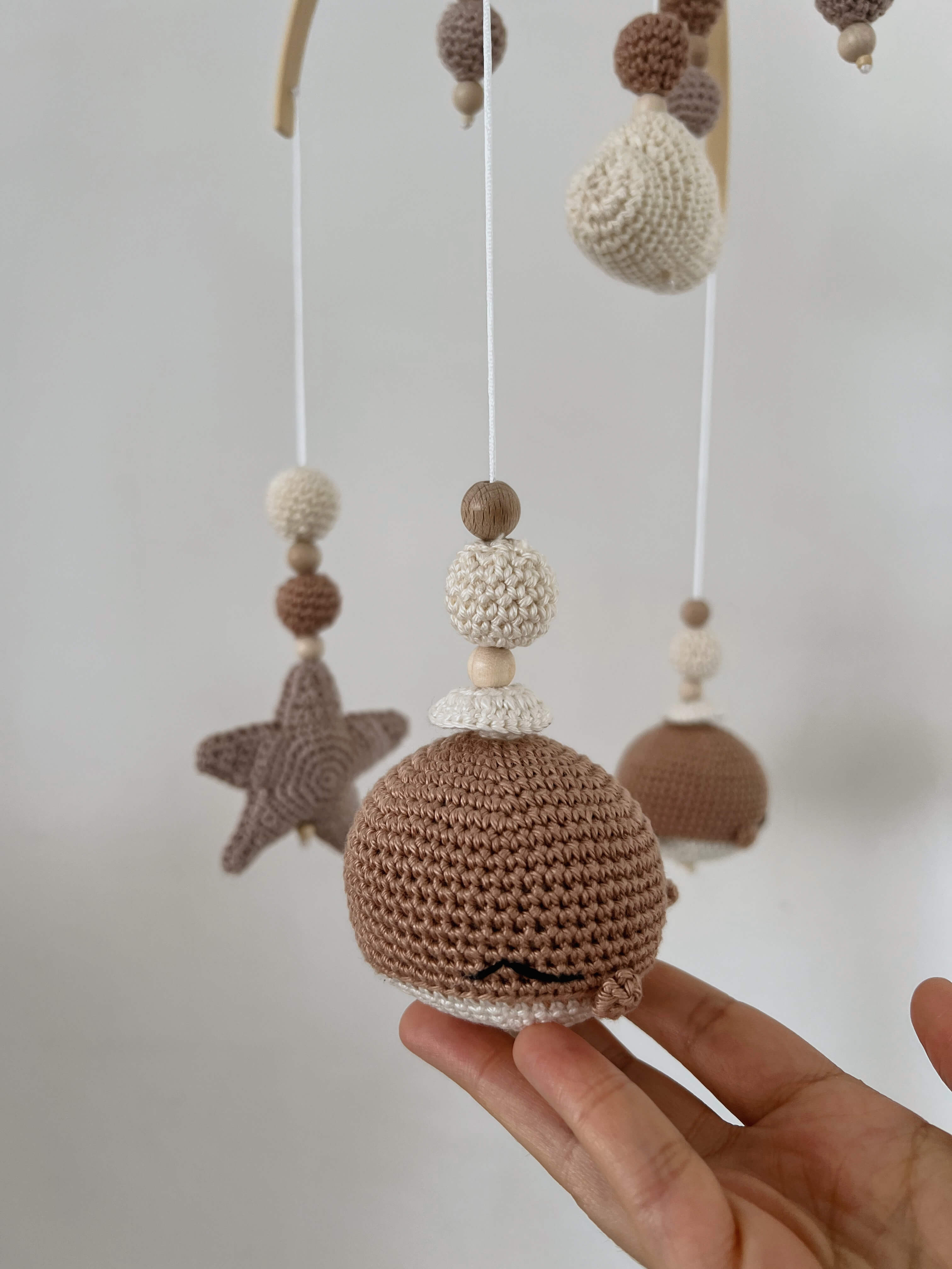 Baby Mobile arch "Whale Nature"