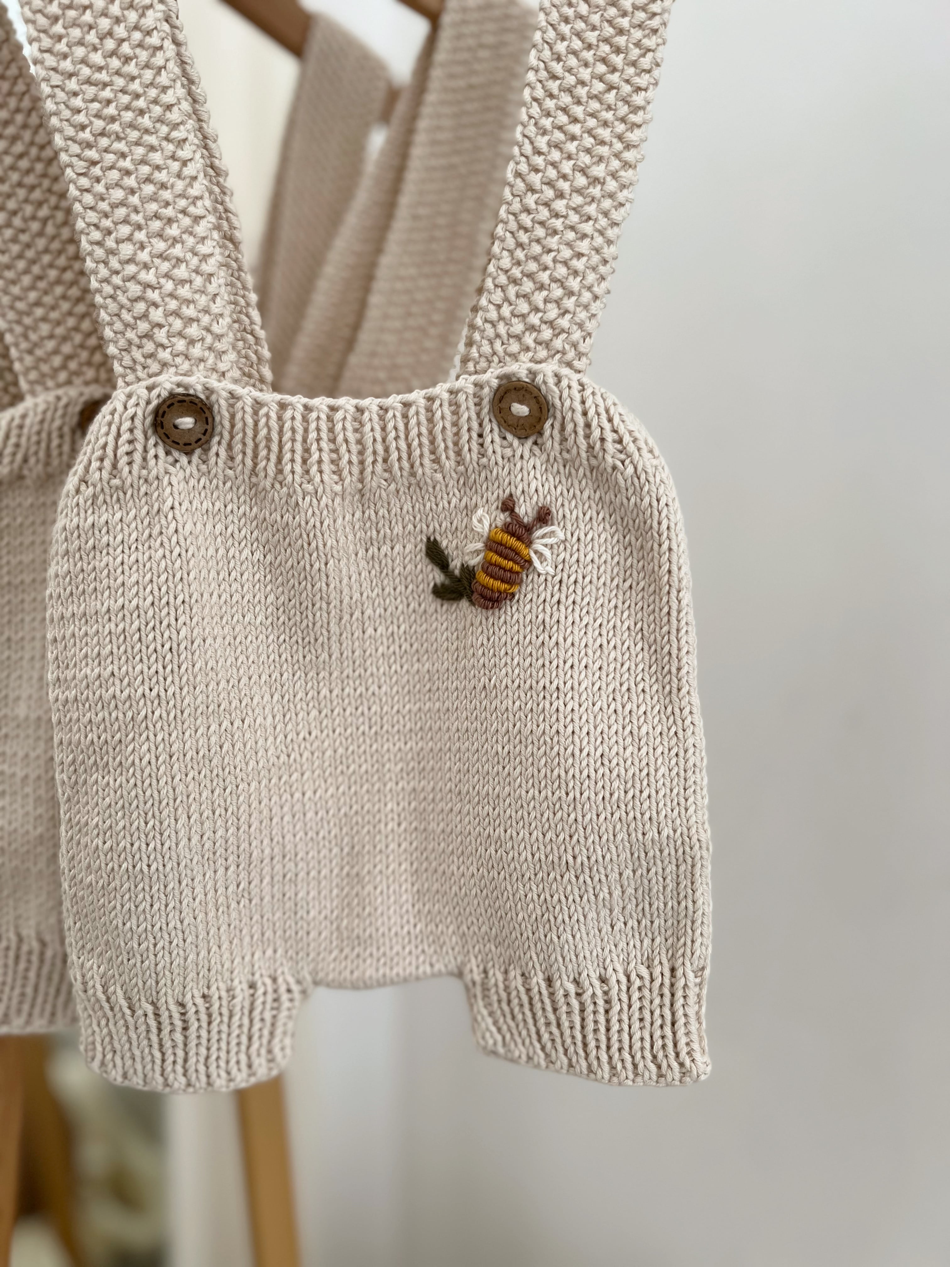 Strick Jumpsuit "WALLY" Cream