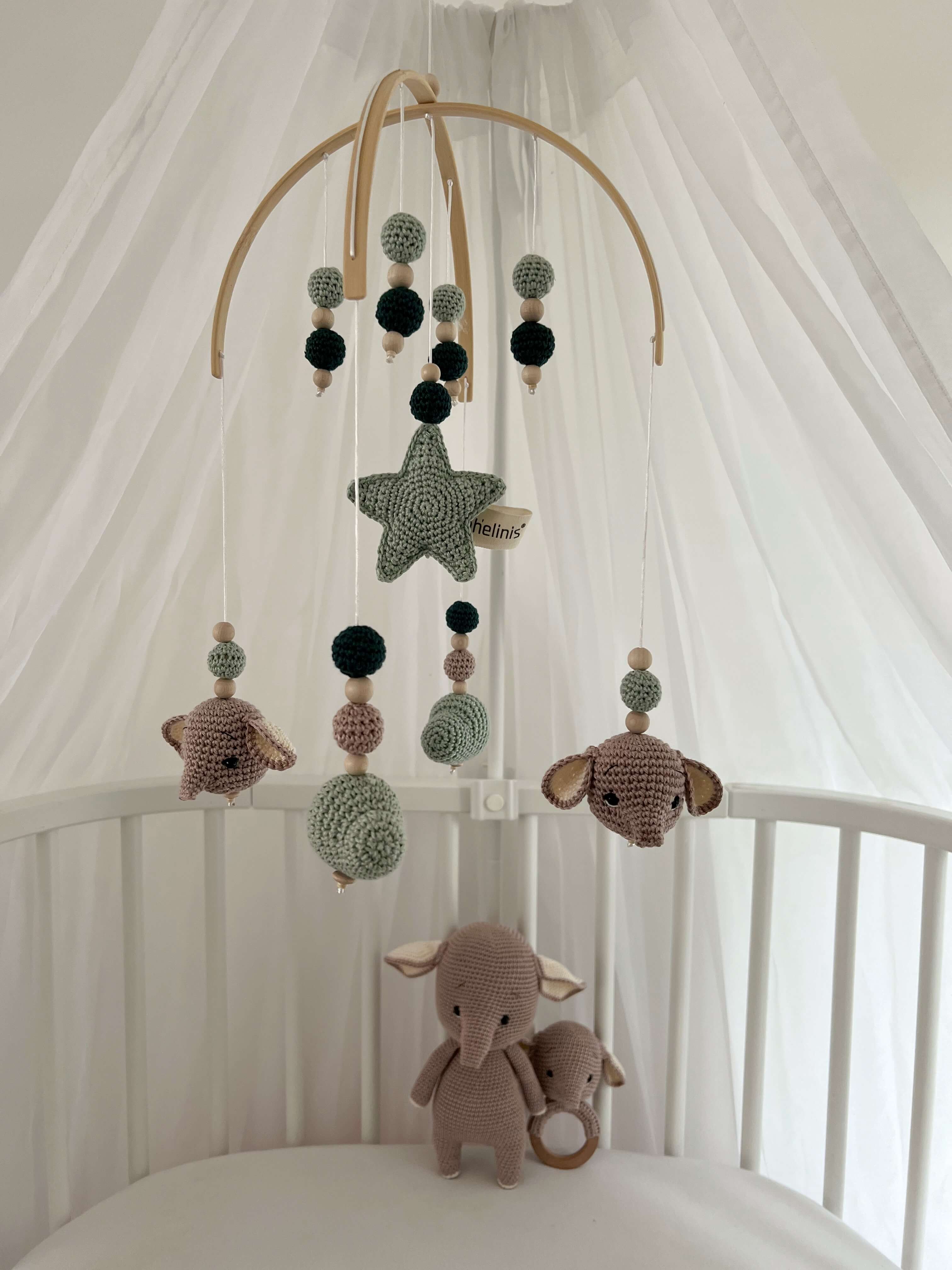 spielzeug bogen baby Baby Mobile bogen "Elfi Forest" aus Holz handgefertigt – ohelinis