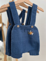 Lade das Bild in den Galerie-Viewer, Strick Jumpsuit &quot;WALLY&quot; Marineblau
