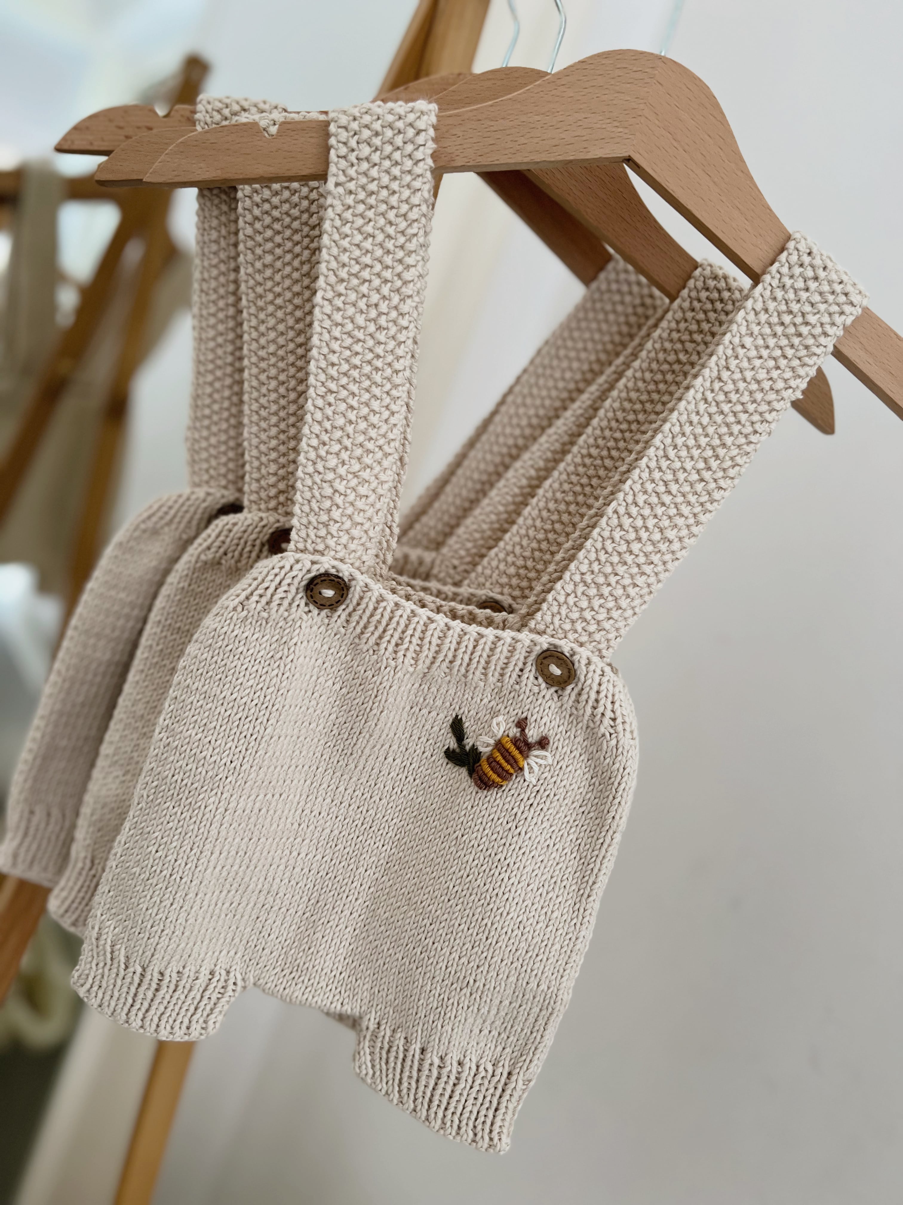 Strick Jumpsuit "WALLY" Cream