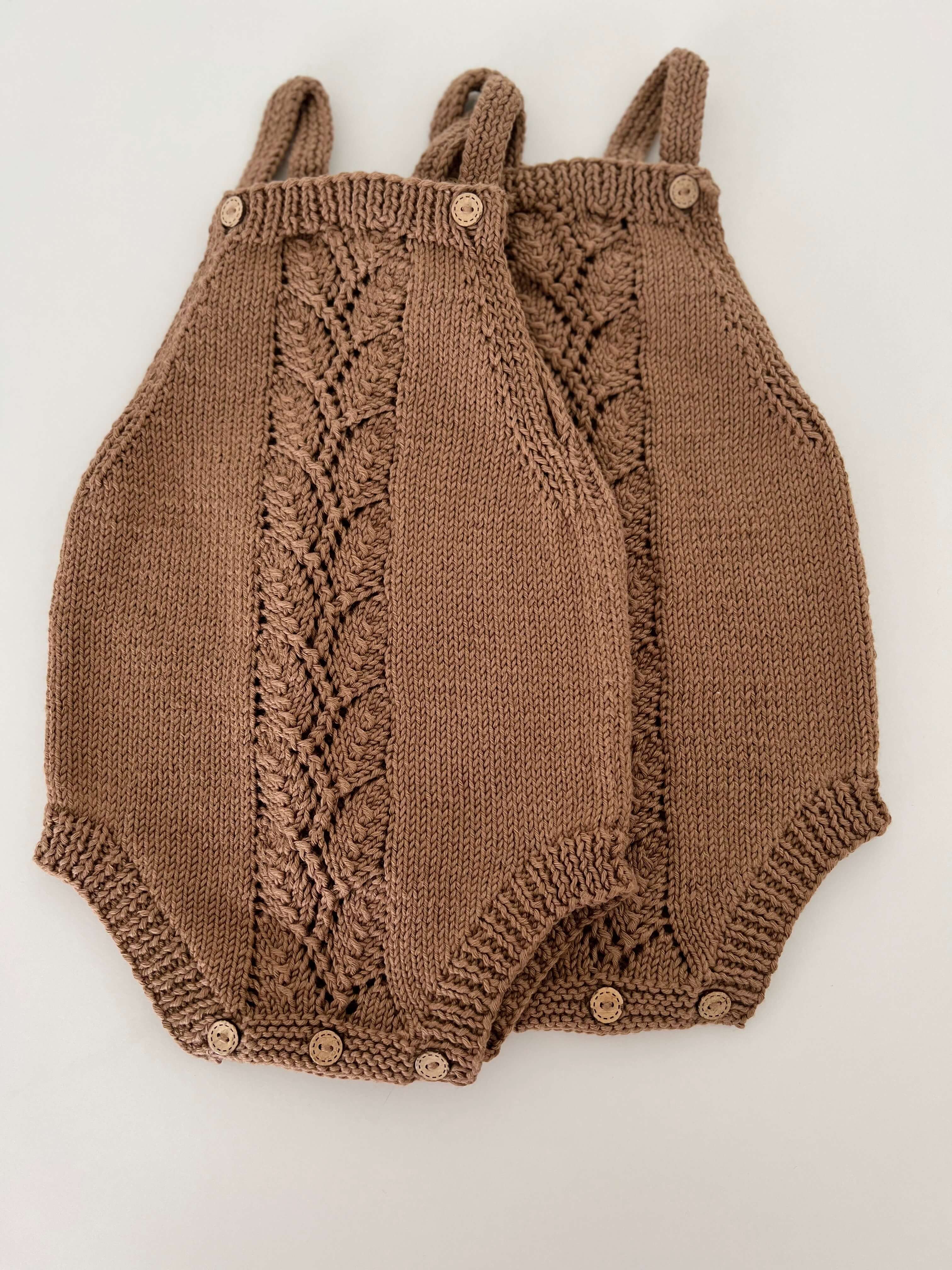 Premium Vintage Knitted Romper "LORA"