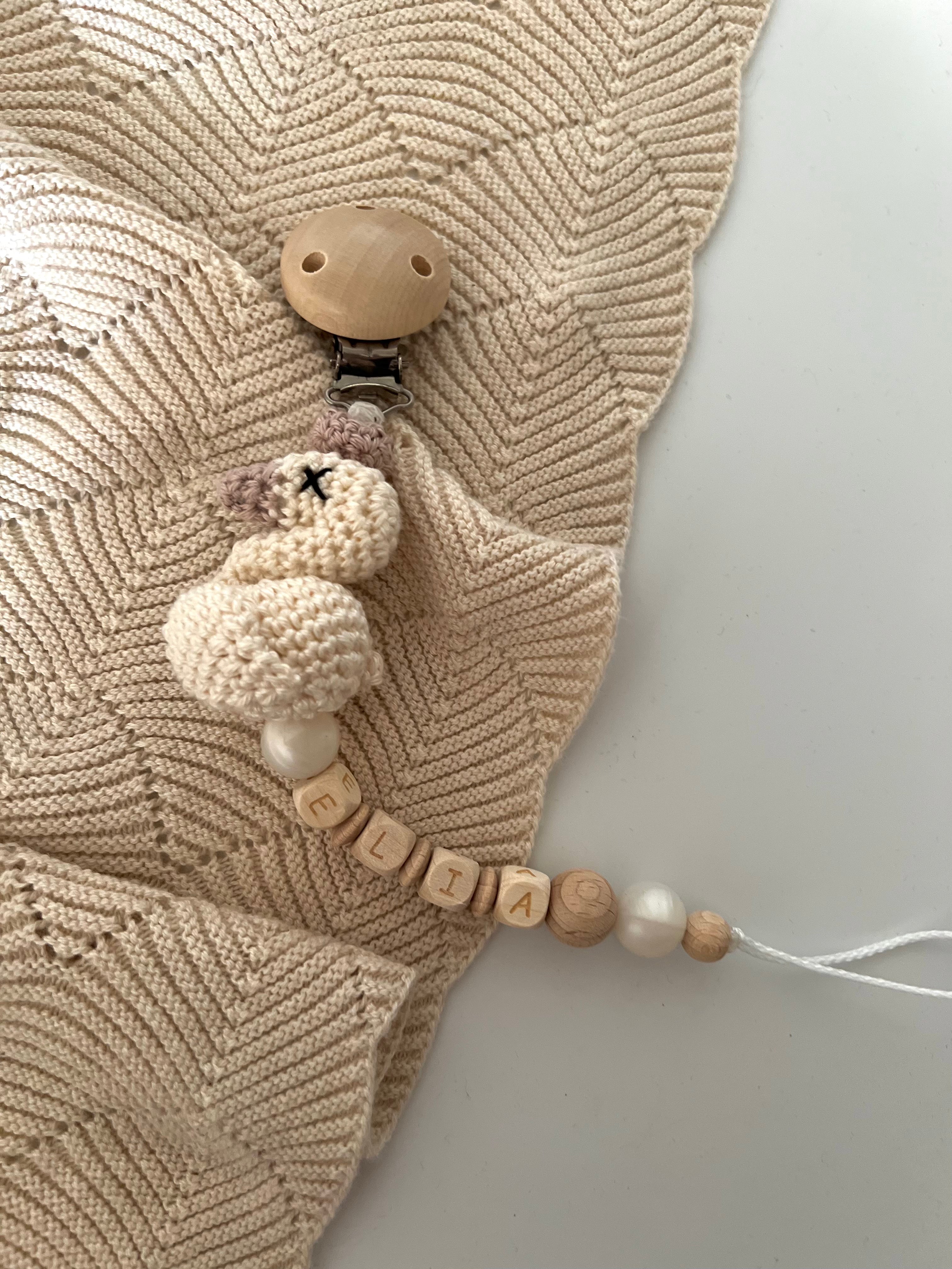 Schnullerkette mit Namen  "Swan"