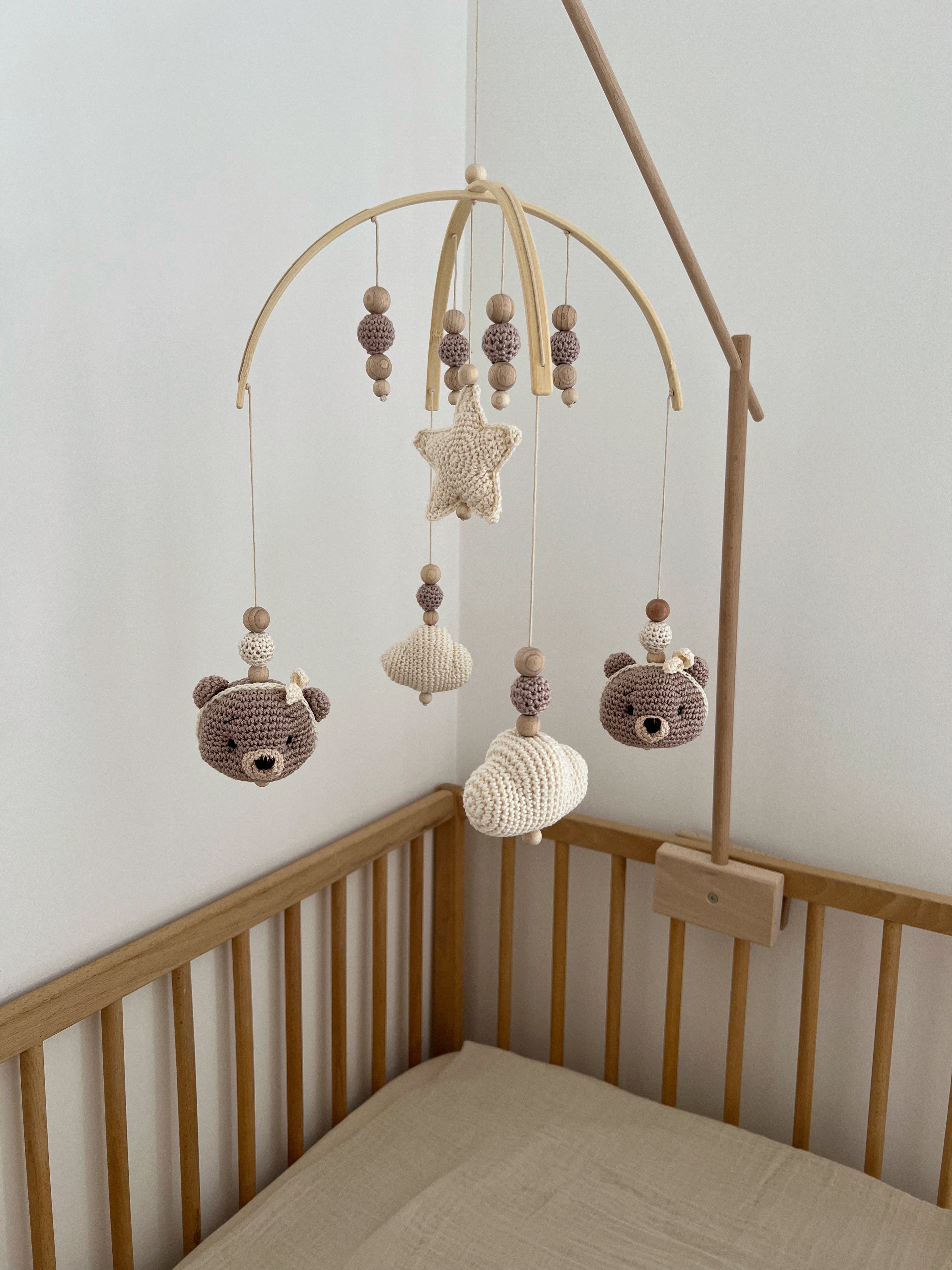 Baby Mobile bow "LION NATURE"
