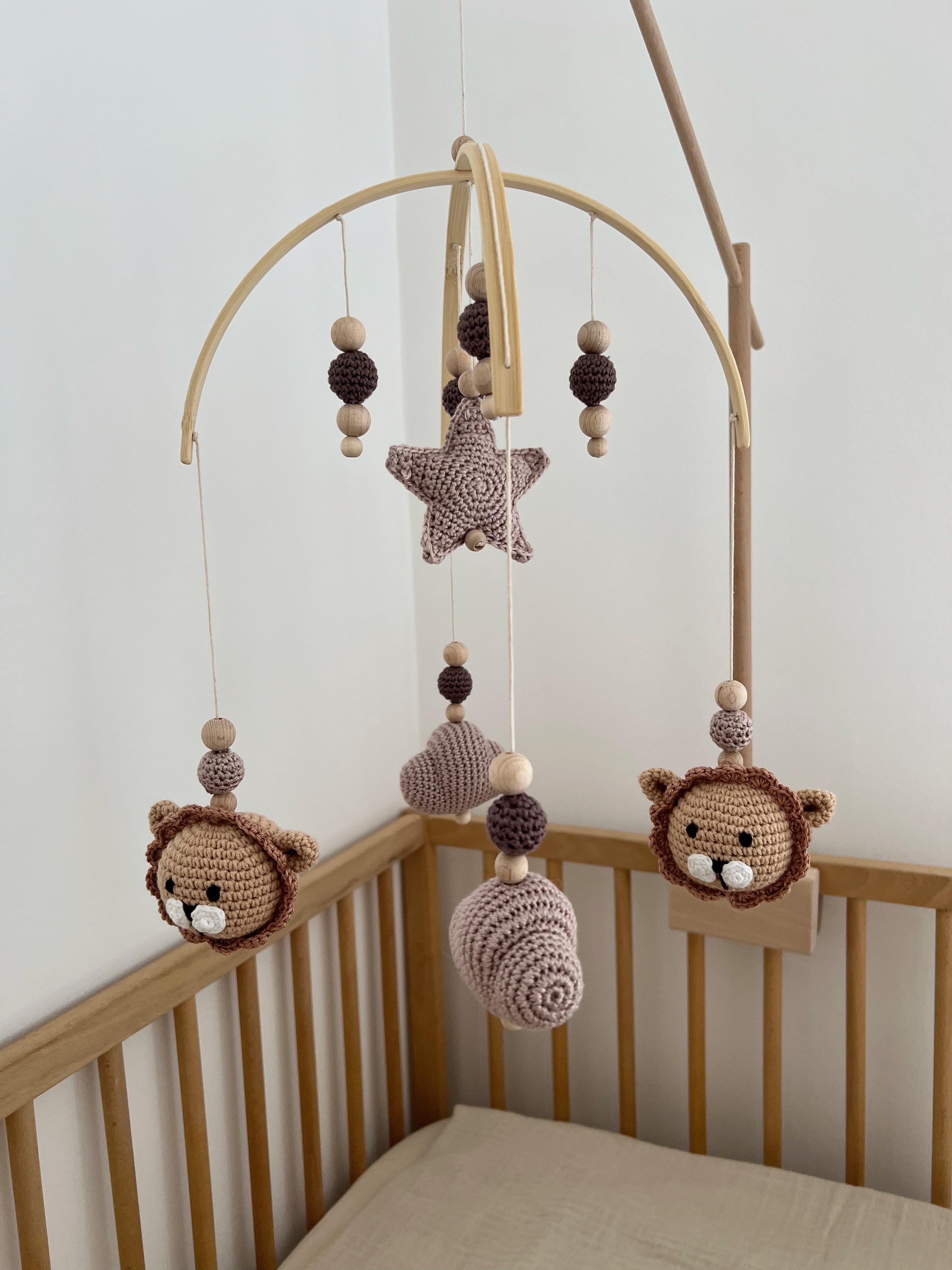 Baby Mobile bow "LION NATURE"