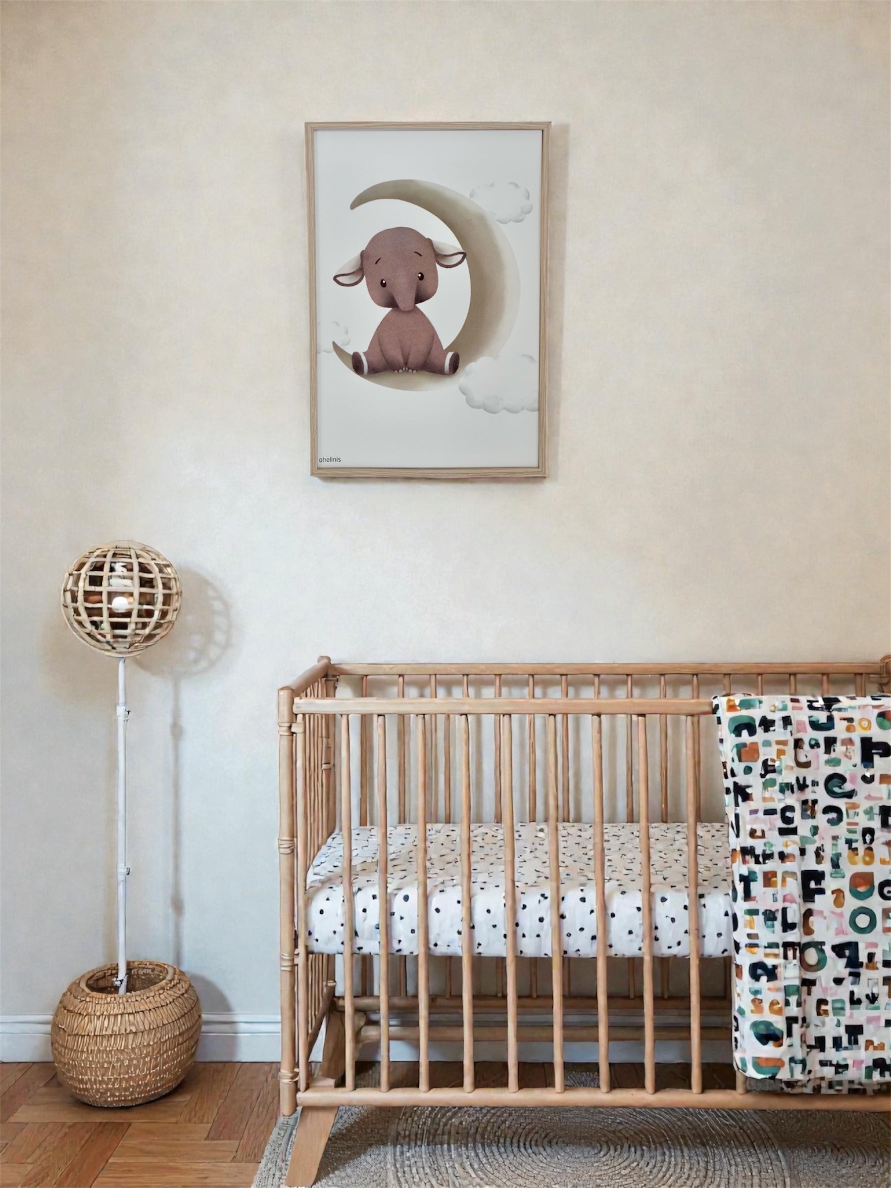 Personalisiertes Geburtsposter "ELFI MOON"