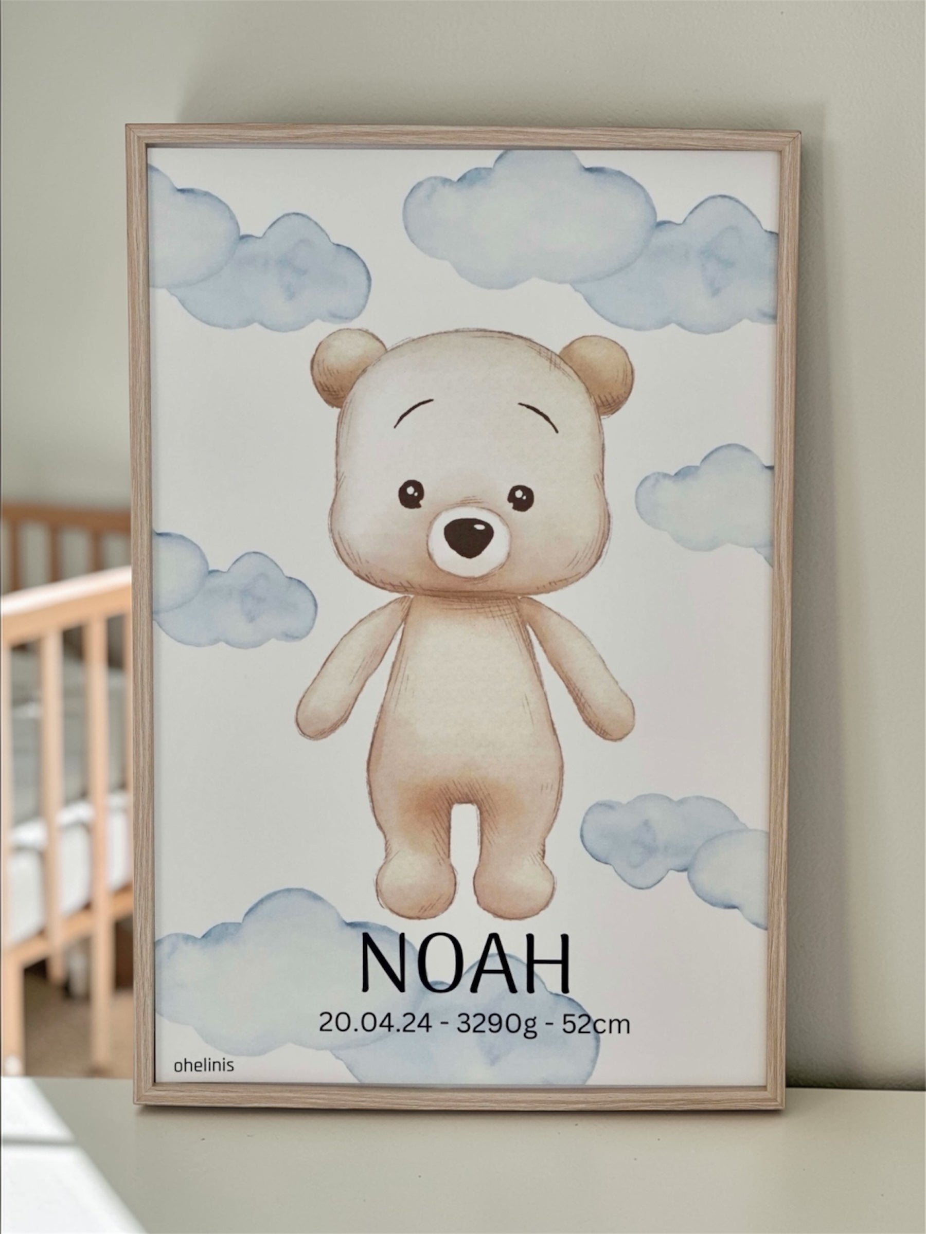 Personalisiertes Geburtsposter “TED HEAVEN"