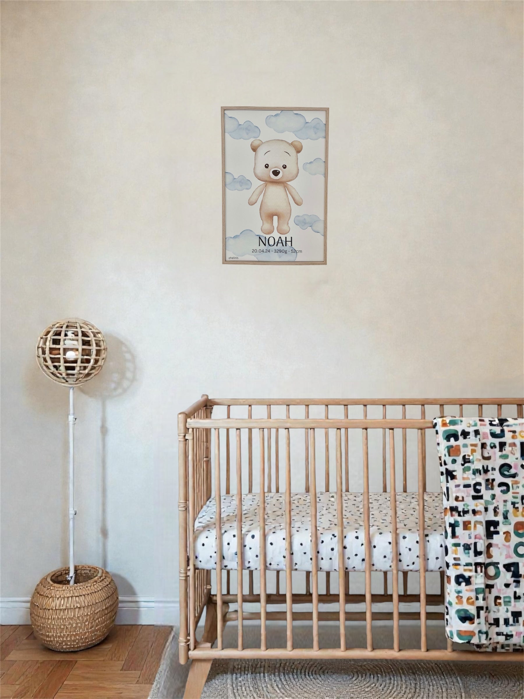 Personalisiertes Geburtsposter “TED HEAVEN"