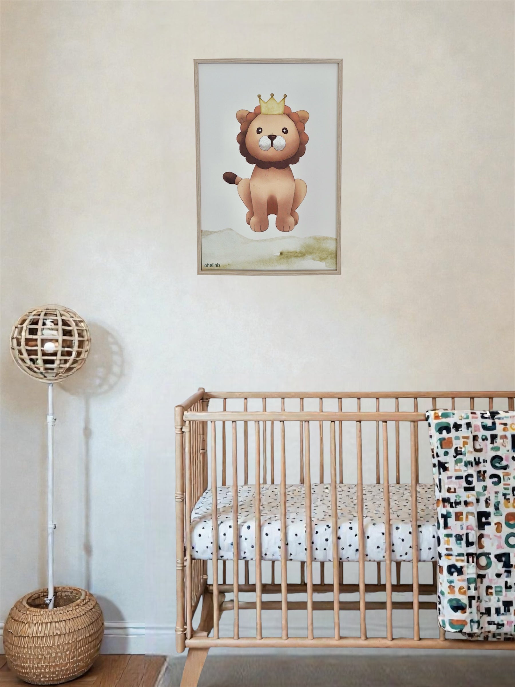 Personalisiertes Geburtsposter "LION KING"