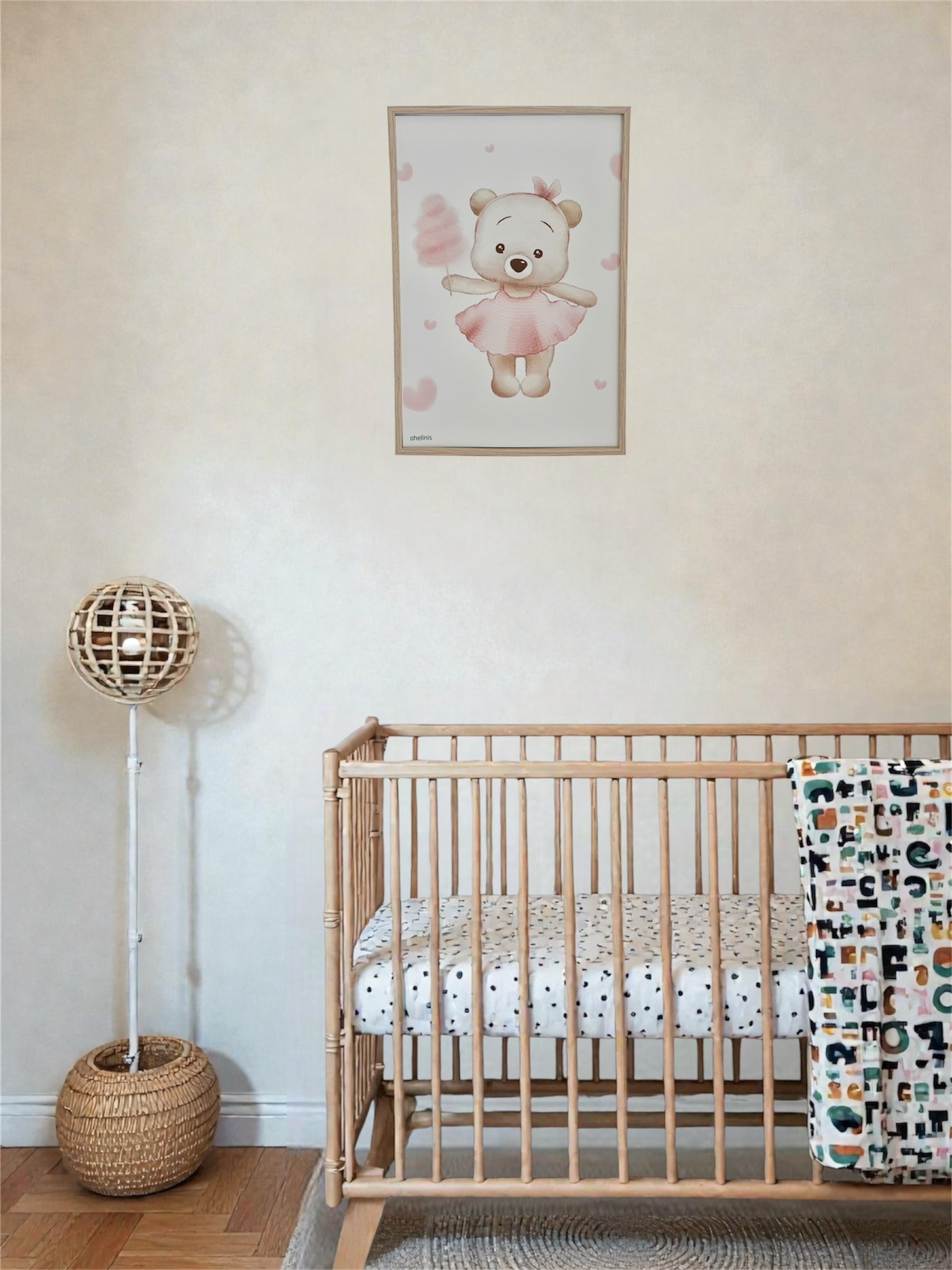 Personalisiertes Geburtsposter "COTTON CANDY"