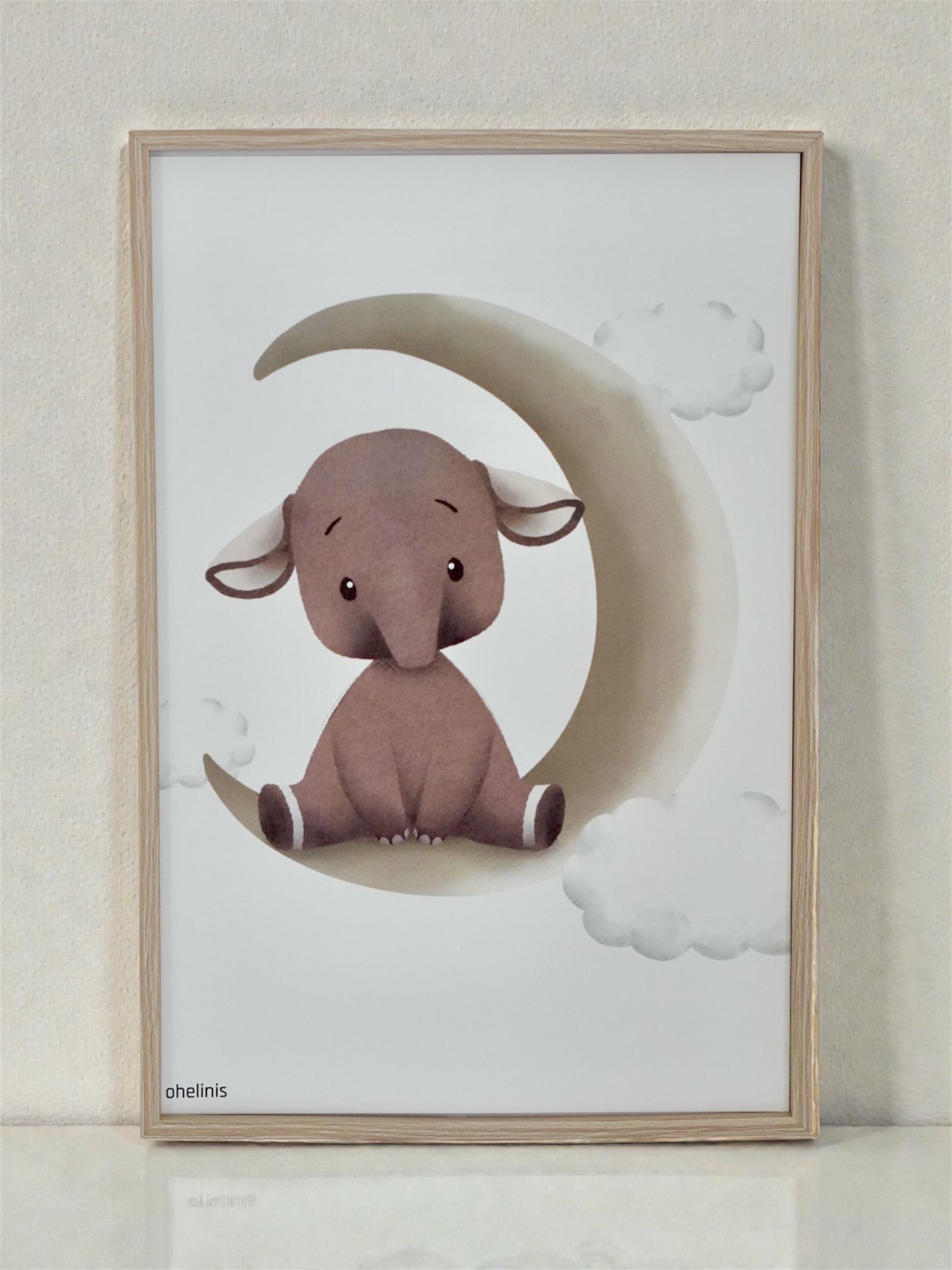 Personalisiertes Geburtsposter "ELFI MOON"