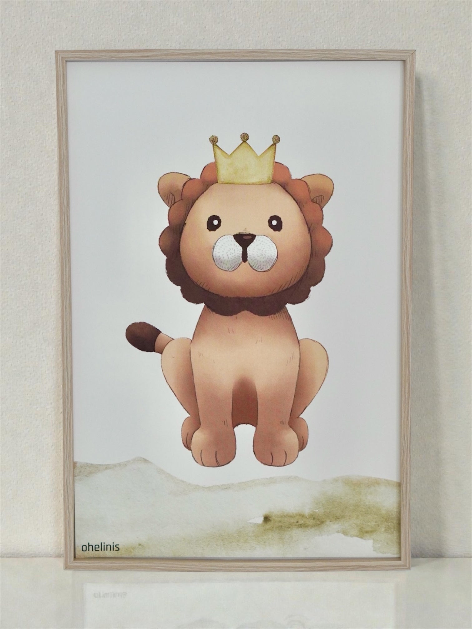 Personalisiertes Geburtsposter "LION KING"